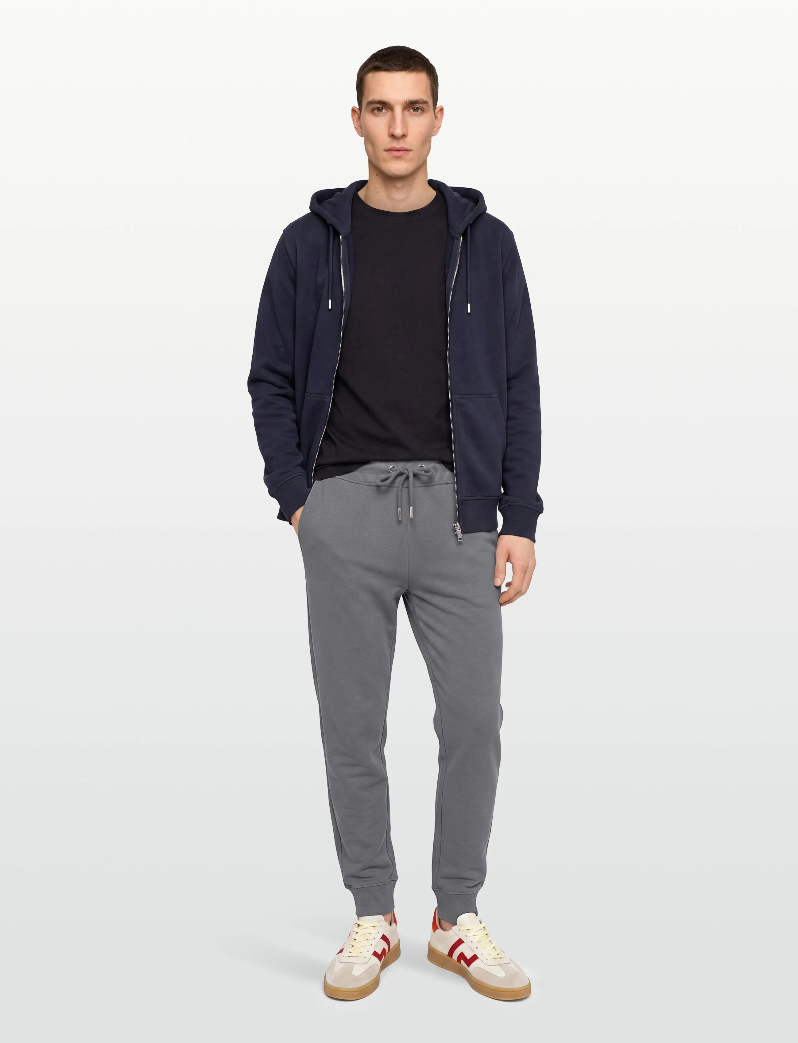 Gant - REG SHIELD SWEATPANTS - nach anlass kaufen - mid grey - 0
