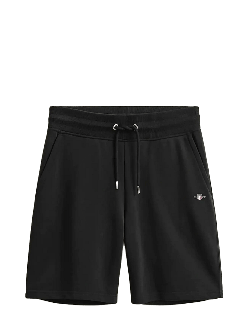 GANT - REG SHIELD SWEAT SHORTS - sweatshorts - black - 1