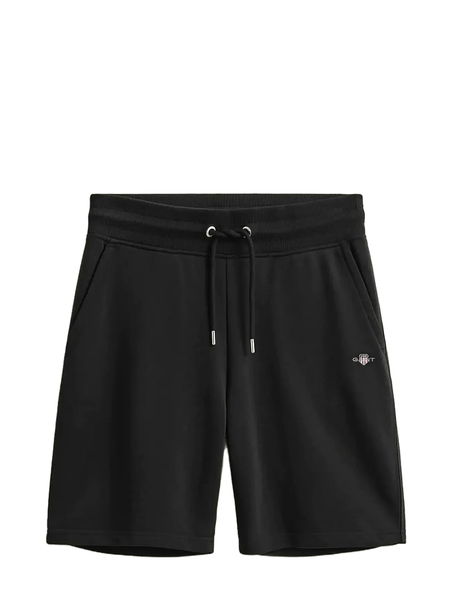 Gant - REG SHIELD SWEAT SHORTS - collegeshortsit - black - 1