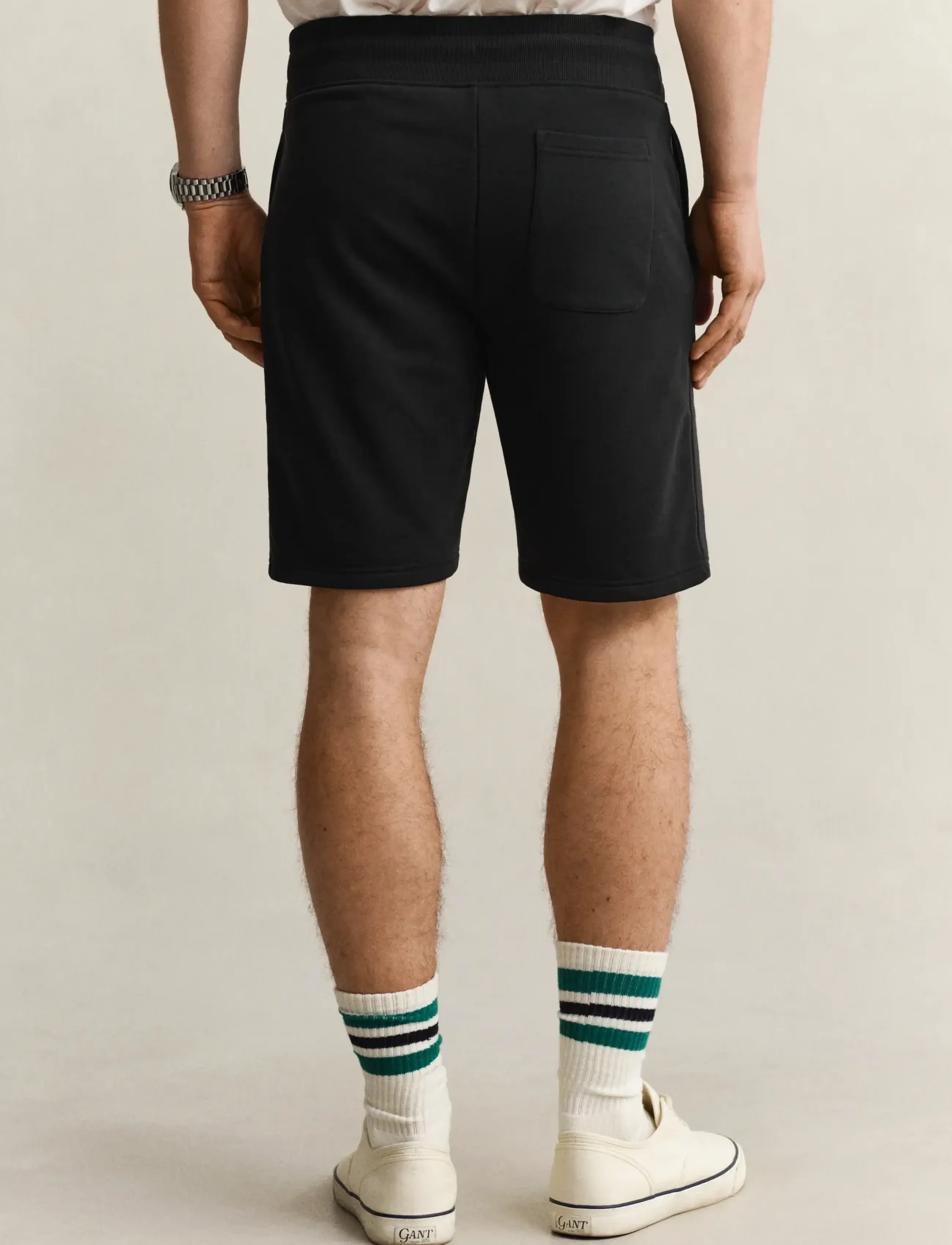 Gant - REG SHIELD SWEAT SHORTS - sweatshorts - black - 3