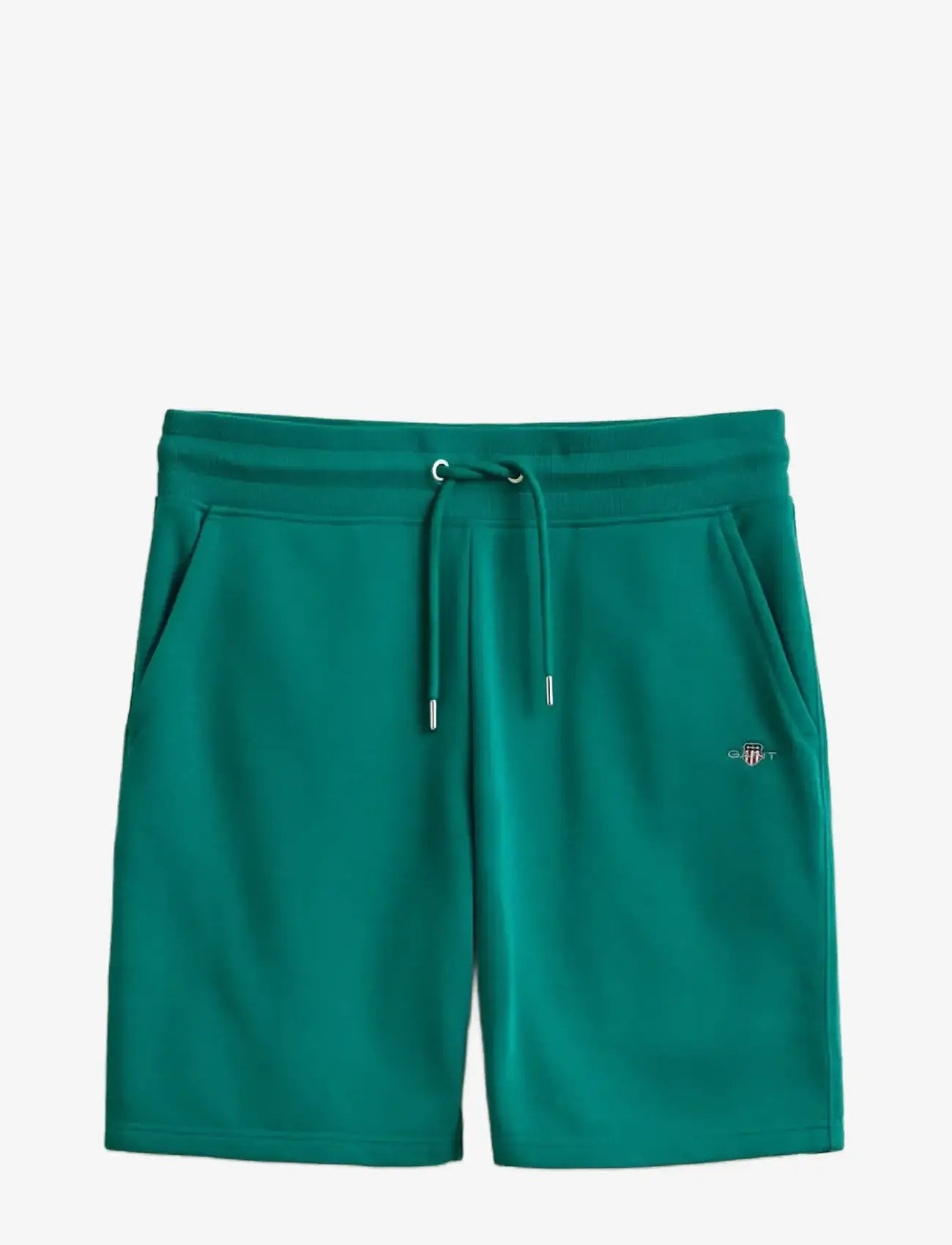 GANT - REG SHIELD SWEAT SHORTS - sweatshorts - dry herb green - 1