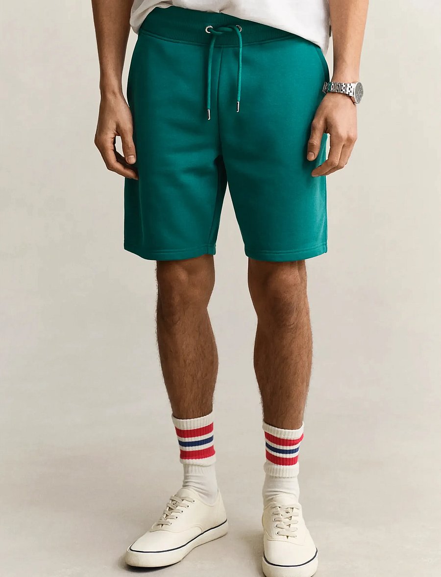 Gant - REG SHIELD SWEAT SHORTS - sweatshorts - dry herb green - 3
