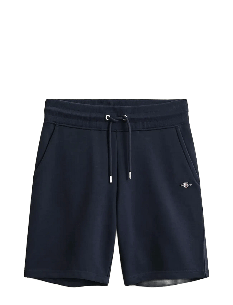 GANT - REG SHIELD SWEAT SHORTS - sporta šorti - evening blue - 1
