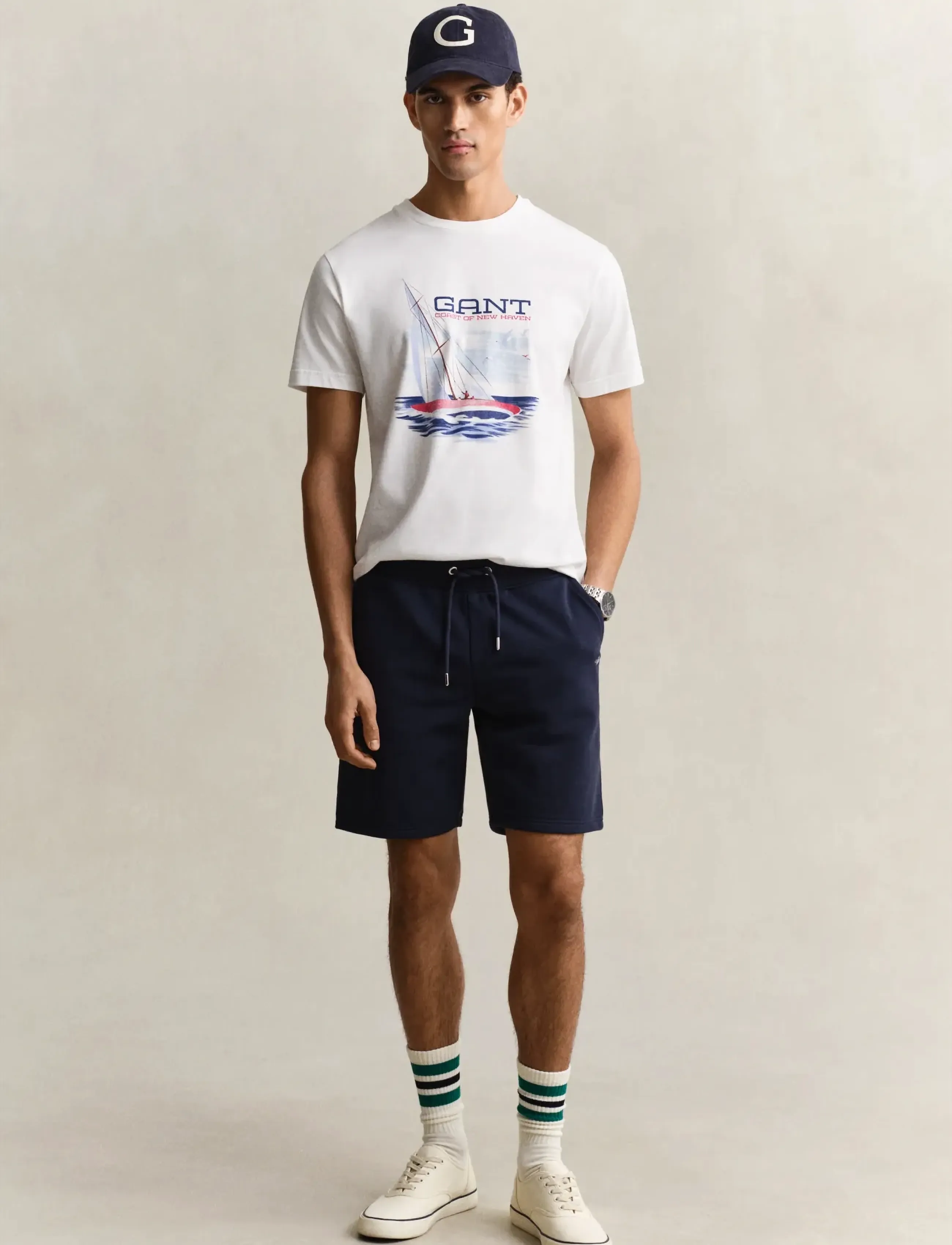 Gant Reg Shield Sweat Shorts herr – bild 5