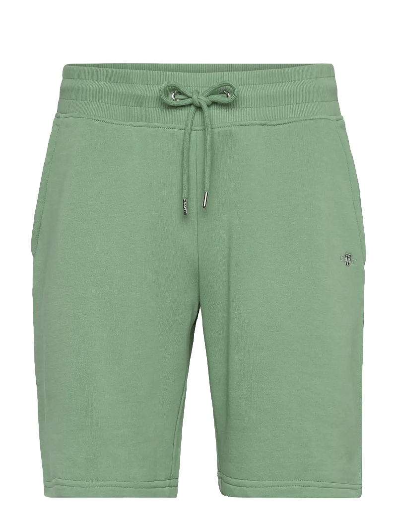 Gant - REG SHIELD SWEAT SHORTS - sweatshorts - kalamata green - 1