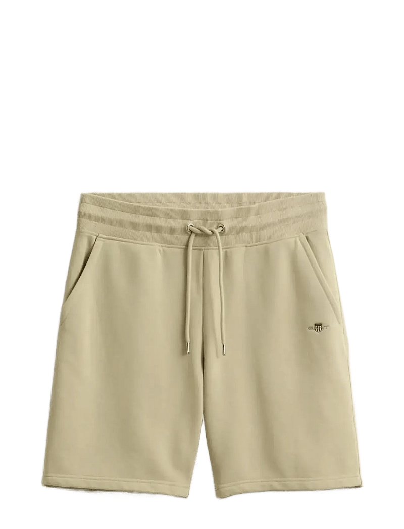 GANT - REG SHIELD SWEAT SHORTS - sweatshorts - oat beige - 1