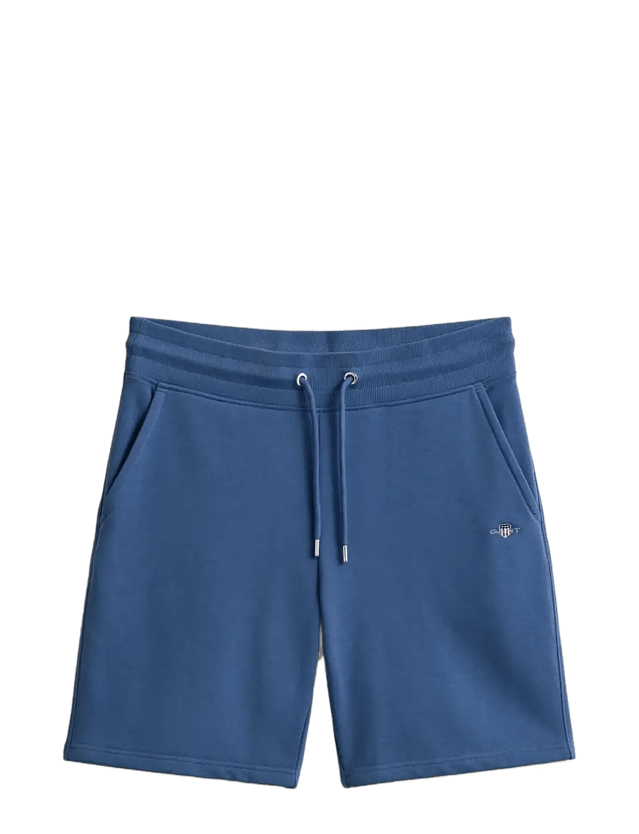 Gant - REG SHIELD SWEAT SHORTS - sweat shorts - vintage blue - 1