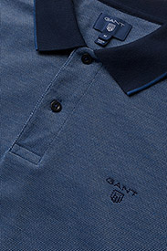 GANT - D2. 4-COL OXFORD PIQUE SS RUGGER - polo marškinėliai trumpomis rankovėmis - persian blue - 2