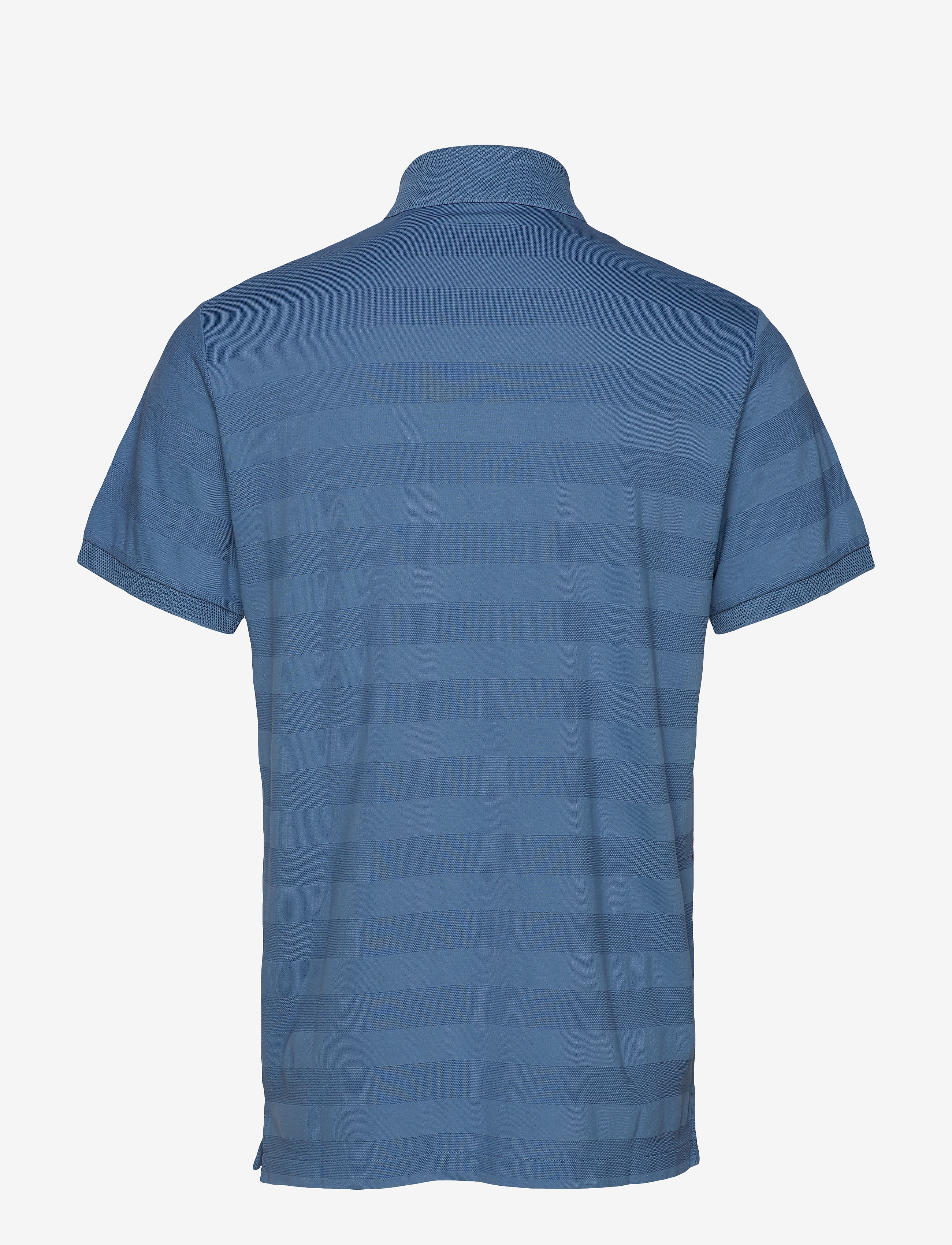 GANT - D1. PIQUE JERSEY STRIPE SS RUGGER - coronet blue - 1