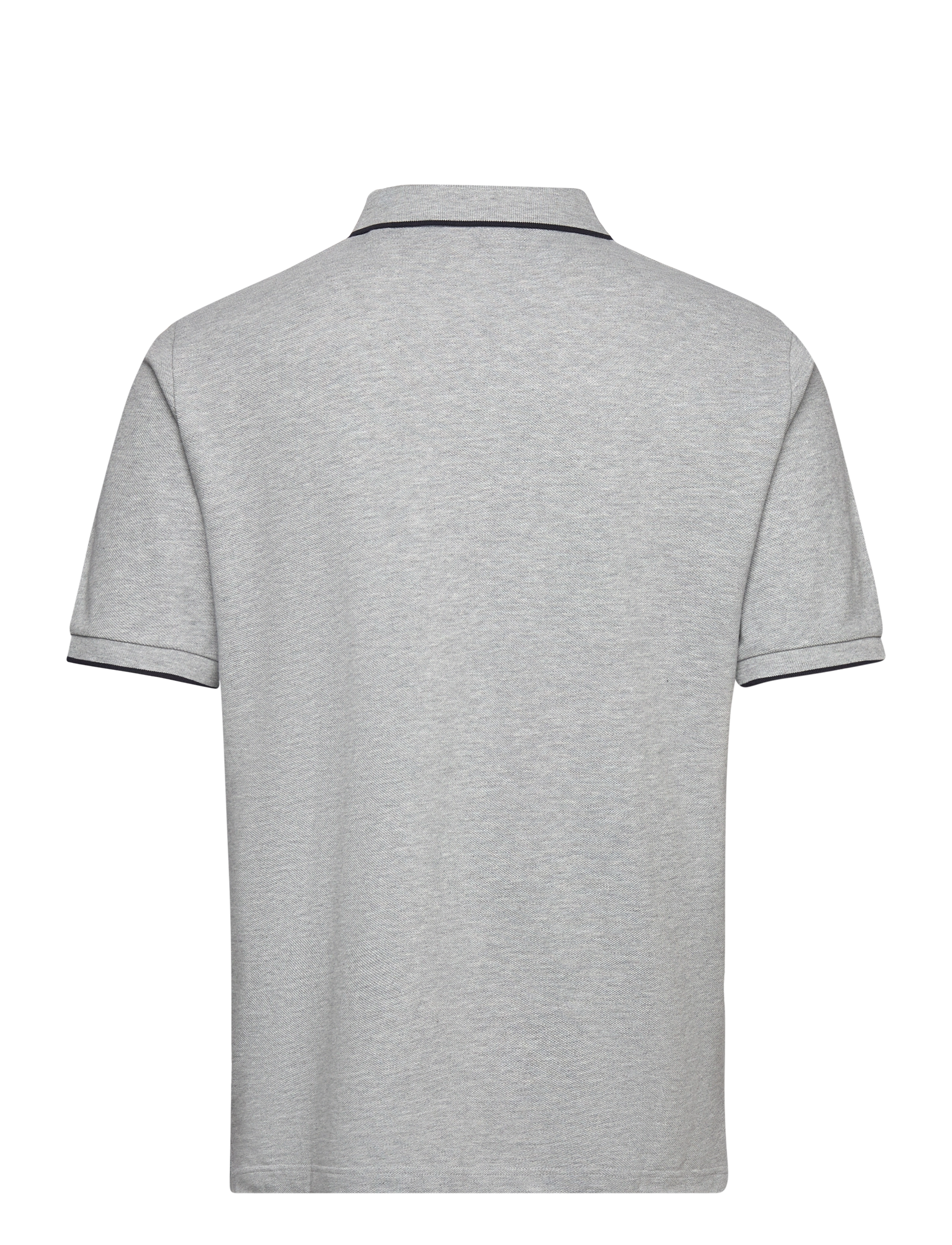 GANT - FRAMED TIPPING SS POLO - grey melange - 1