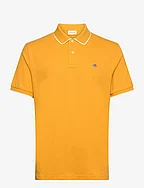 FRAMED TIPPING SS POLO - MEDAL YELLOW