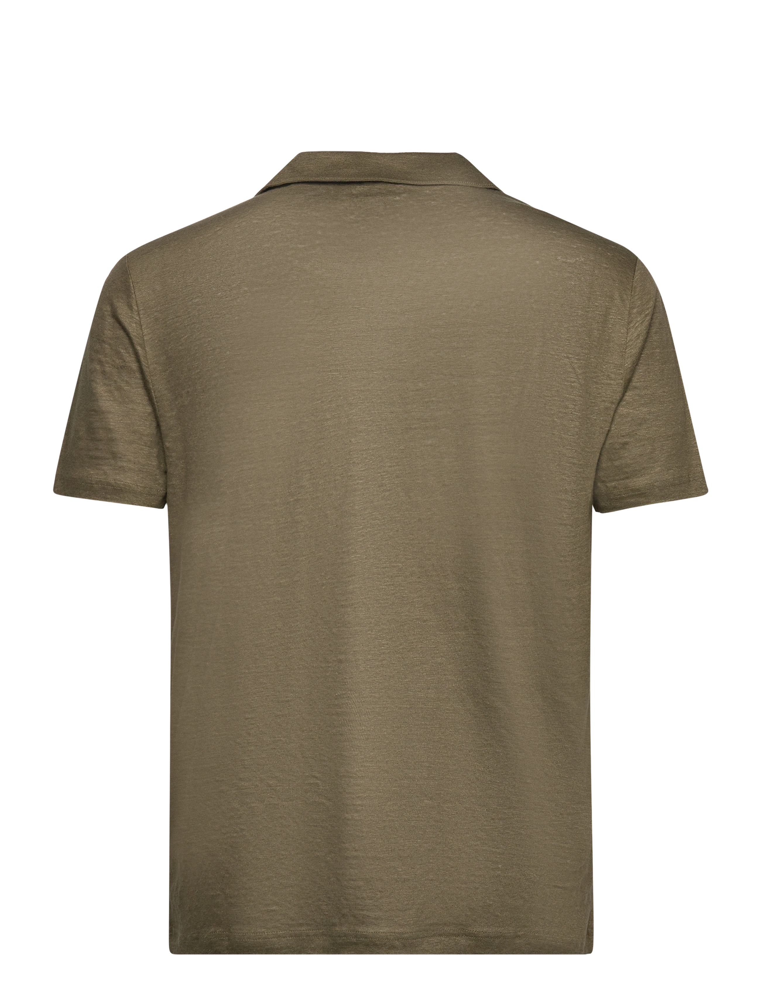 GANT - LINEN SS POLO - juniper green - 1