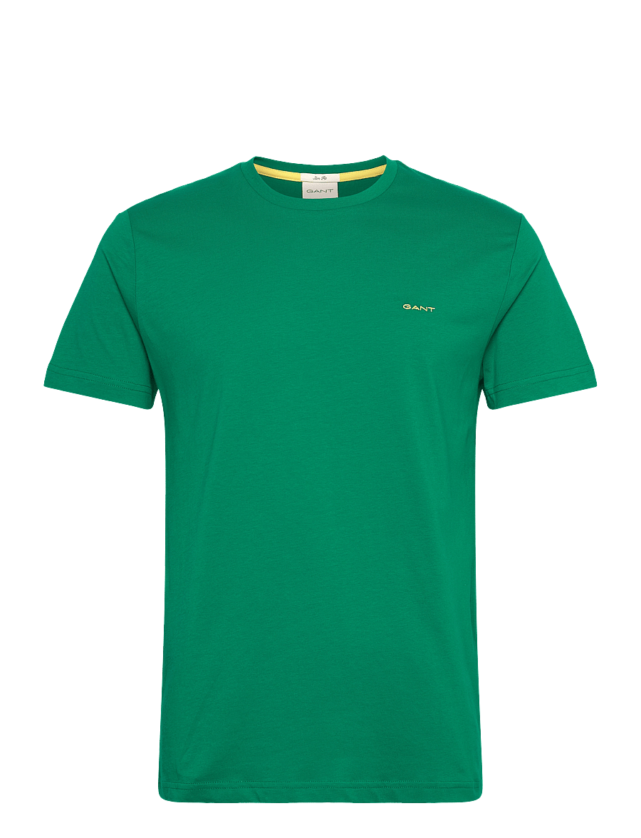 Gant - CONTRAST LOGO SS T-SHIRT - deep green - 0