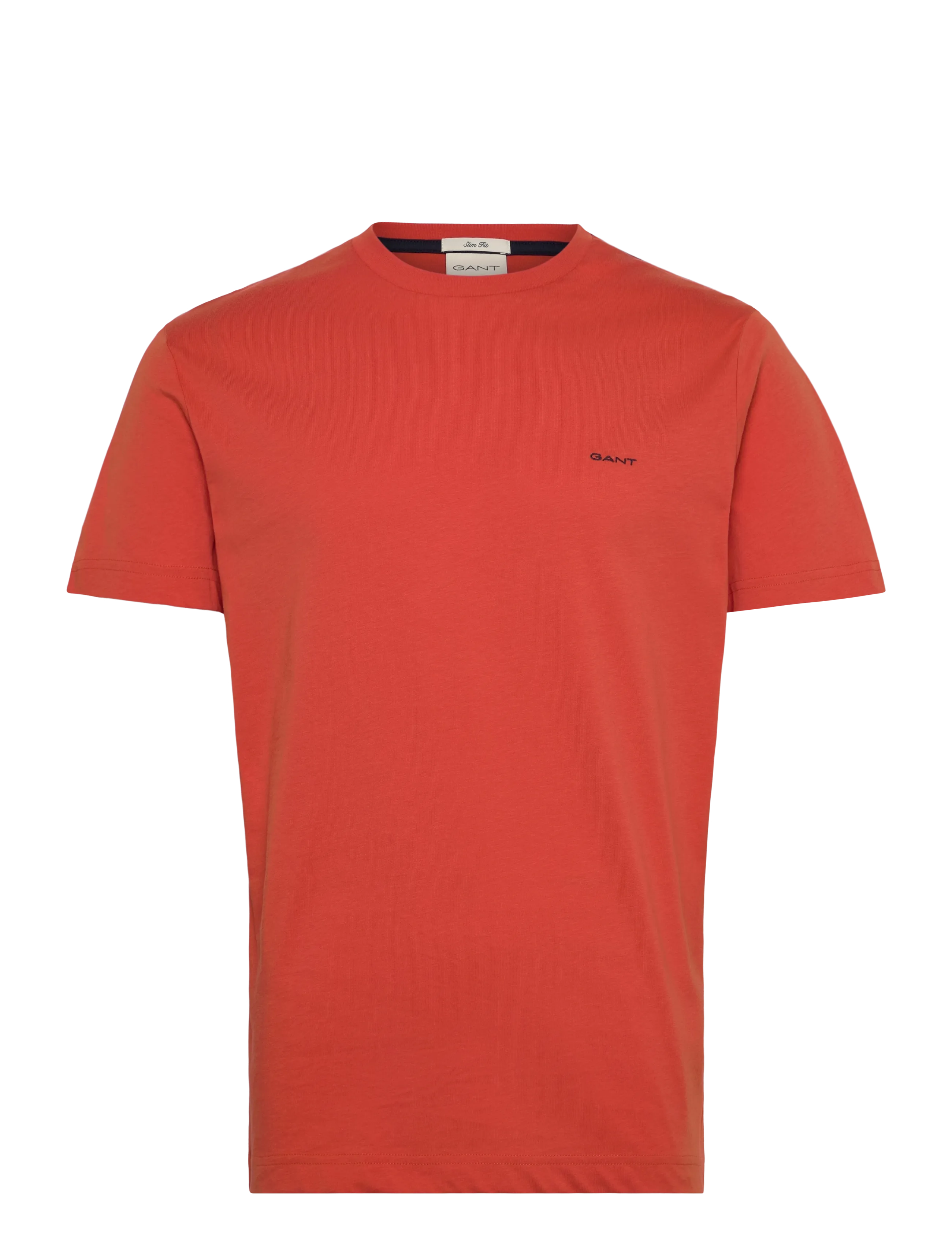 Gant - CONTRAST LOGO SS T-SHIRT - deep orange - 0