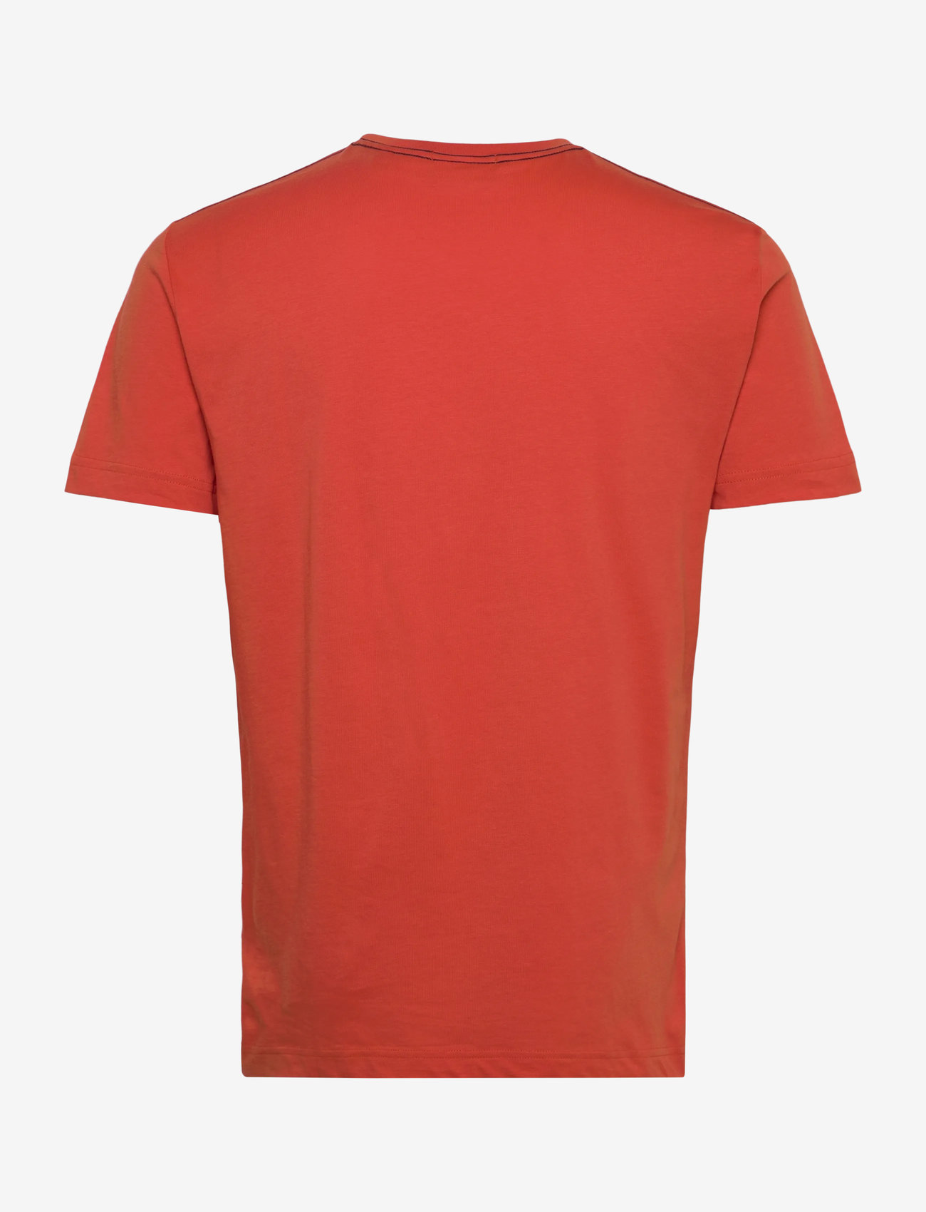 GANT - CONTRAST LOGO SS T-SHIRT - marškinėliai trumpomis rankovėmis - deep orange - 1