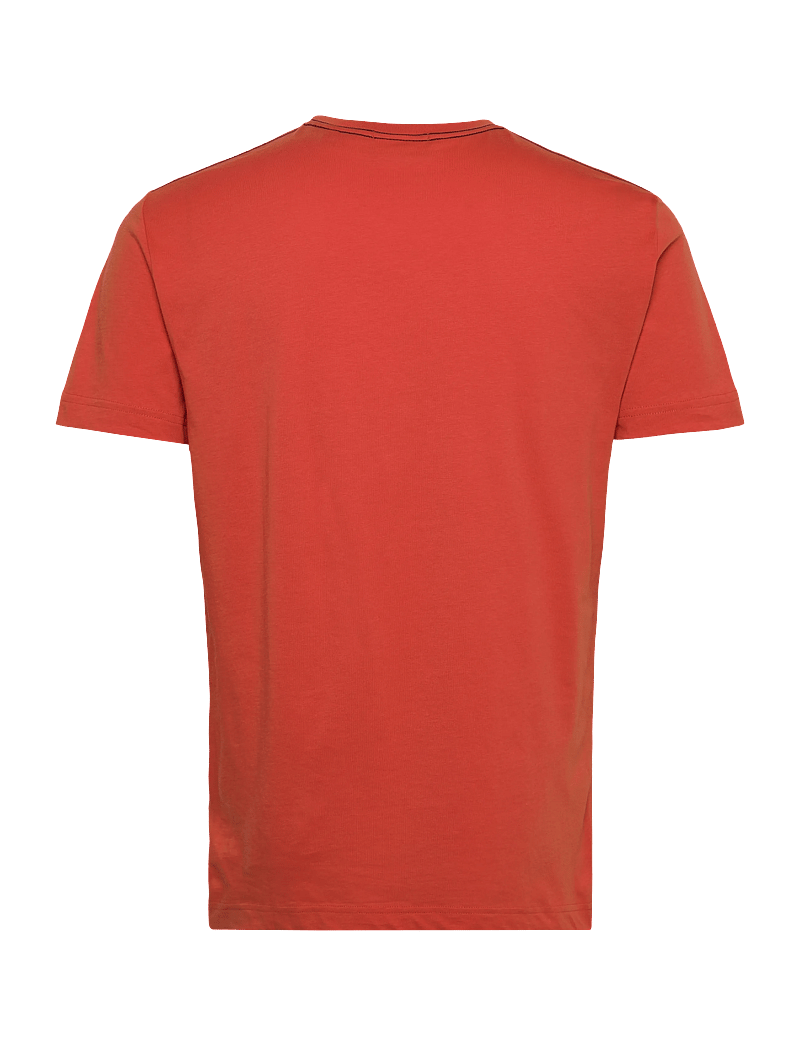 GANT - CONTRAST LOGO SS T-SHIRT - marškinėliai trumpomis rankovėmis - deep orange - 1