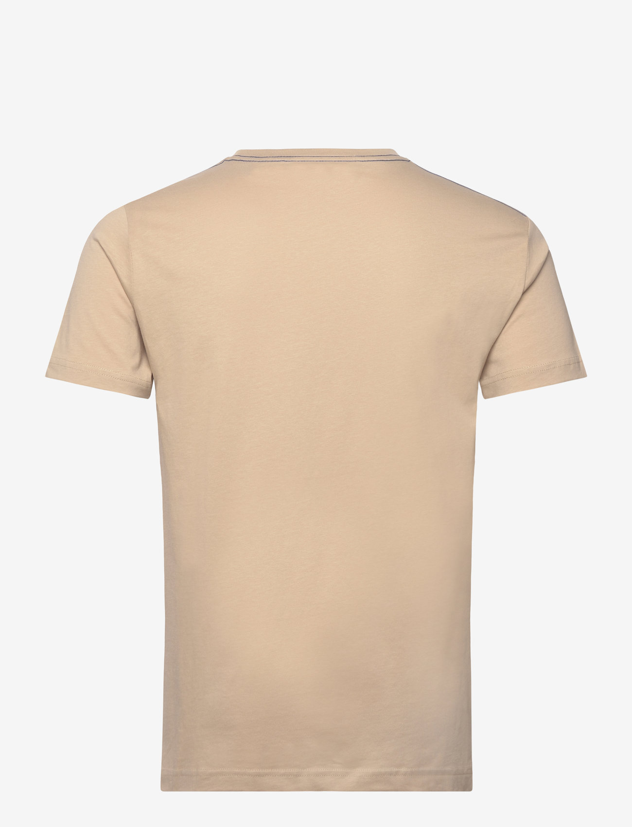 GANT - CONTRAST LOGO SS T-SHIRT - kortärmade t-shirts - dry sand - 1