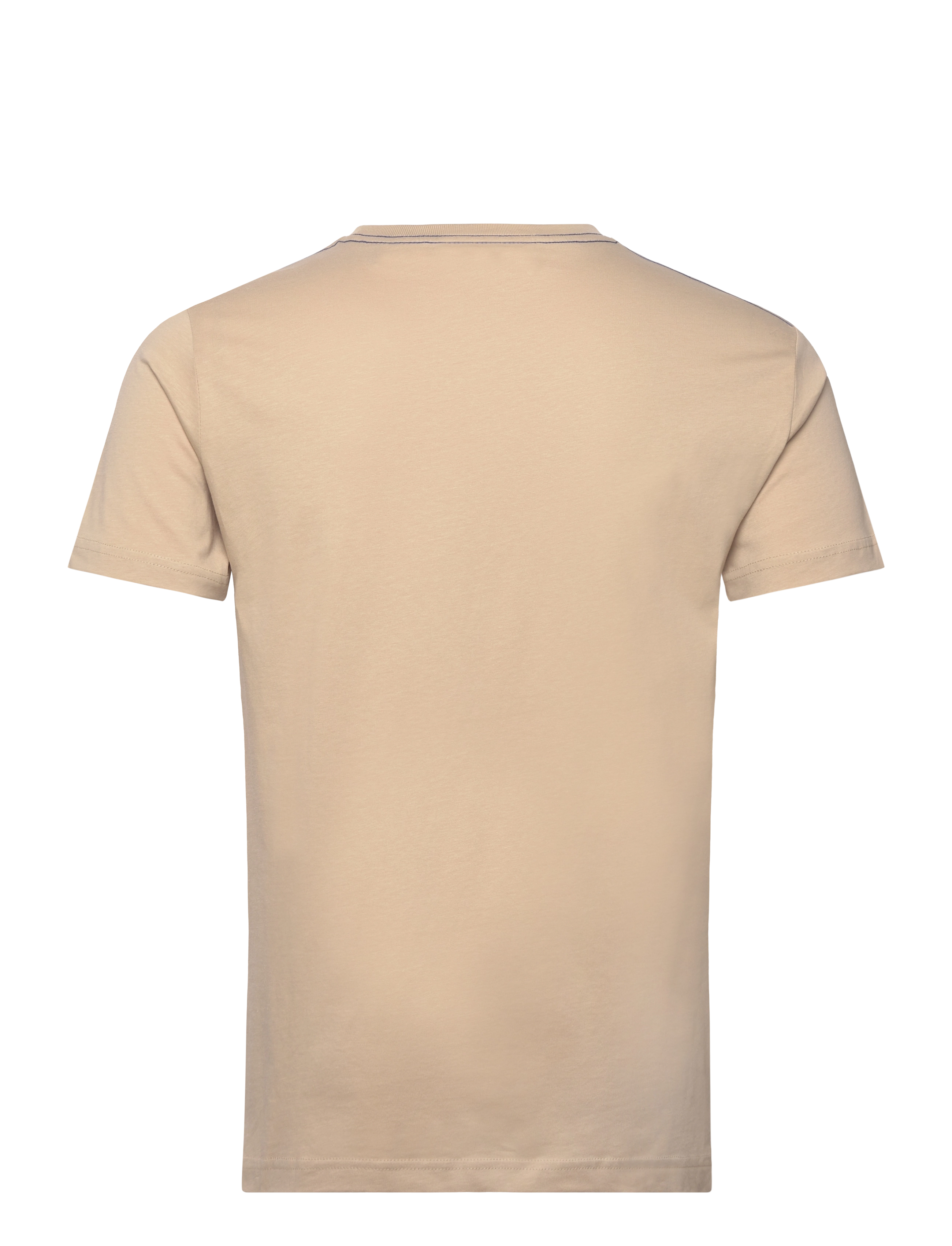 Gant - CONTRAST LOGO SS T-SHIRT - dry sand - 1