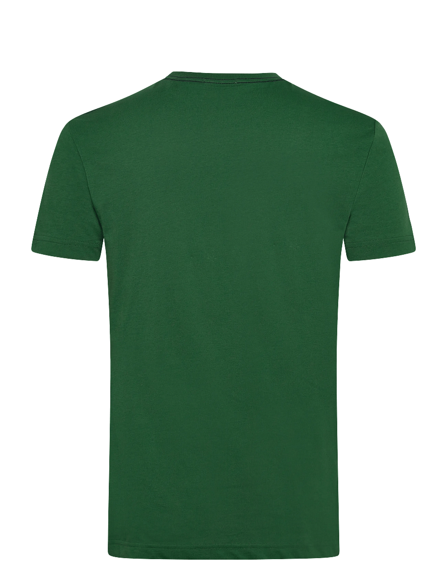 Gant - CONTRAST LOGO SS T-SHIRT - marškinėliai trumpomis rankovėmis - forest green - 1
