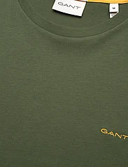 GANT - CONTRAST LOGO SS T-SHIRT - short-sleeved t-shirts - pine green - 2