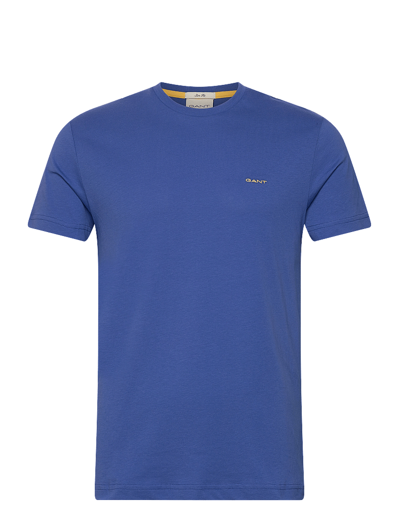 Gant - CONTRAST LOGO SS T-SHIRT - kurzärmelig - rich blue - 1