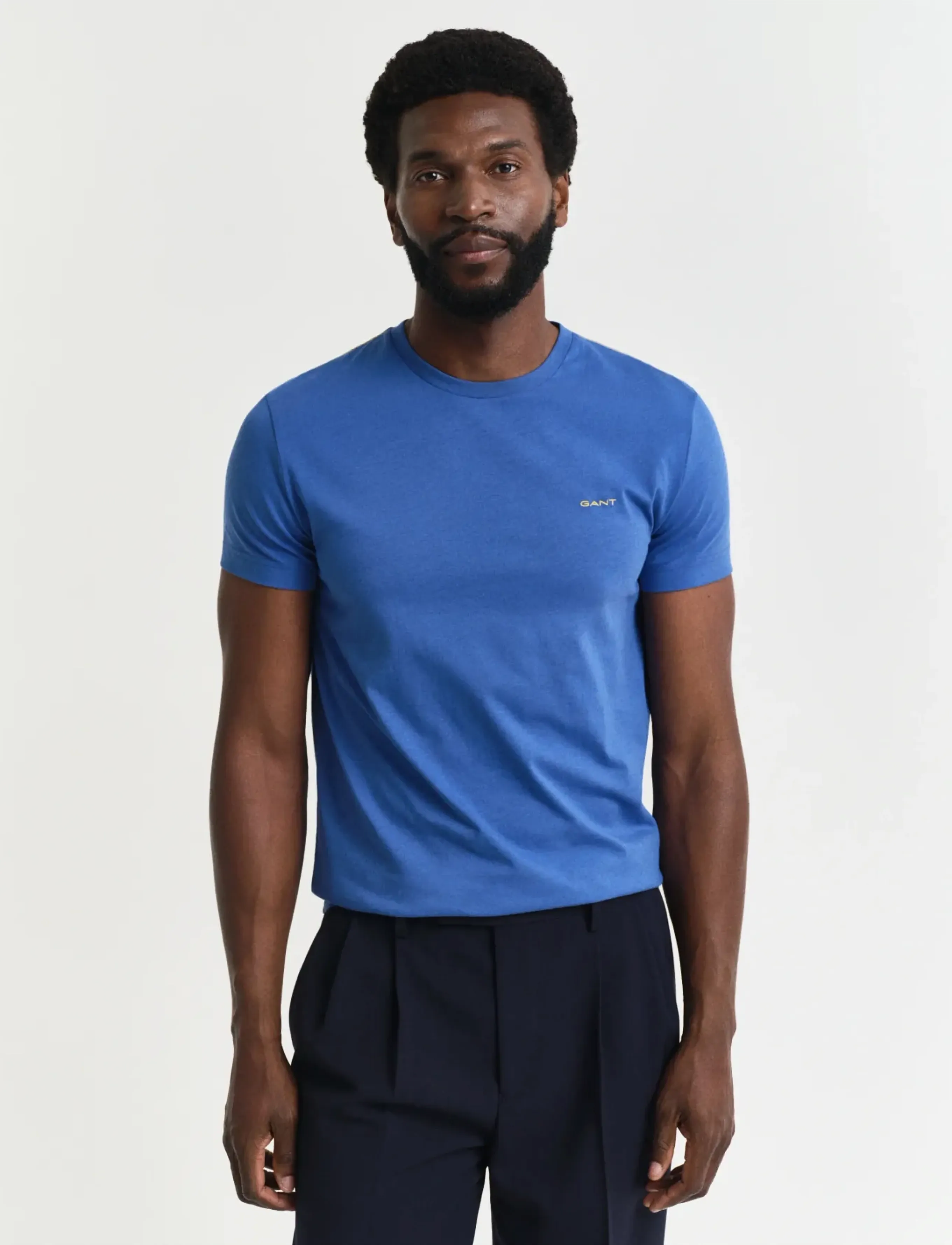 Gant CONTRAST LOGO SS T-SHIRT - Gant - RICH BLUE / blue