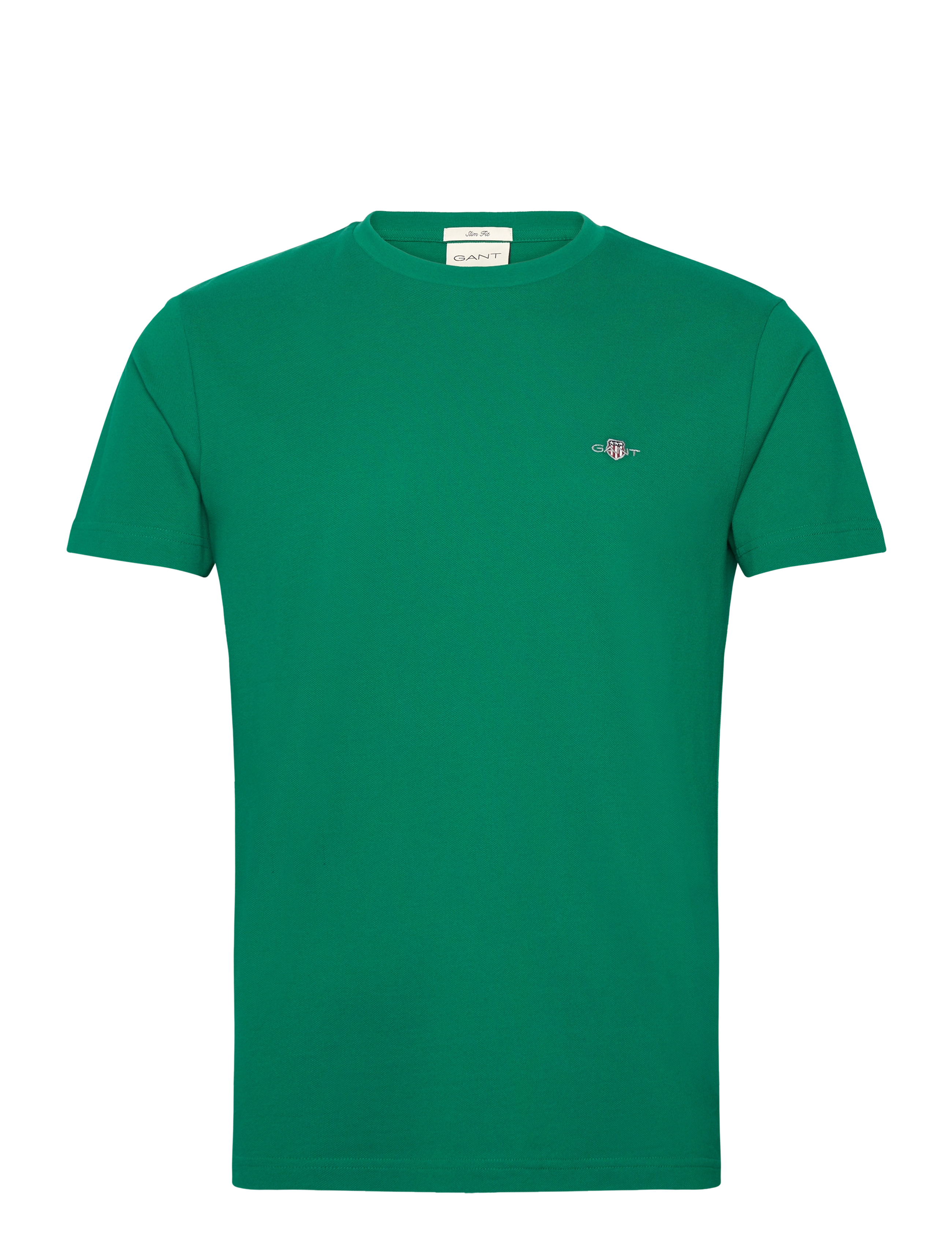 Gant SLIM PIQUE SS T-SHIRT - Gant - DEEP GREEN / green