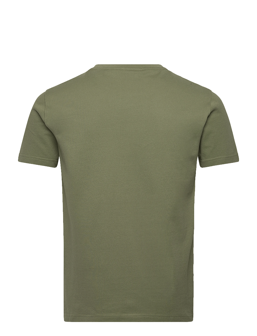 Gant - SLIM PIQUE SS T-SHIRT - kortärmade t-shirts - dry herb green - 2