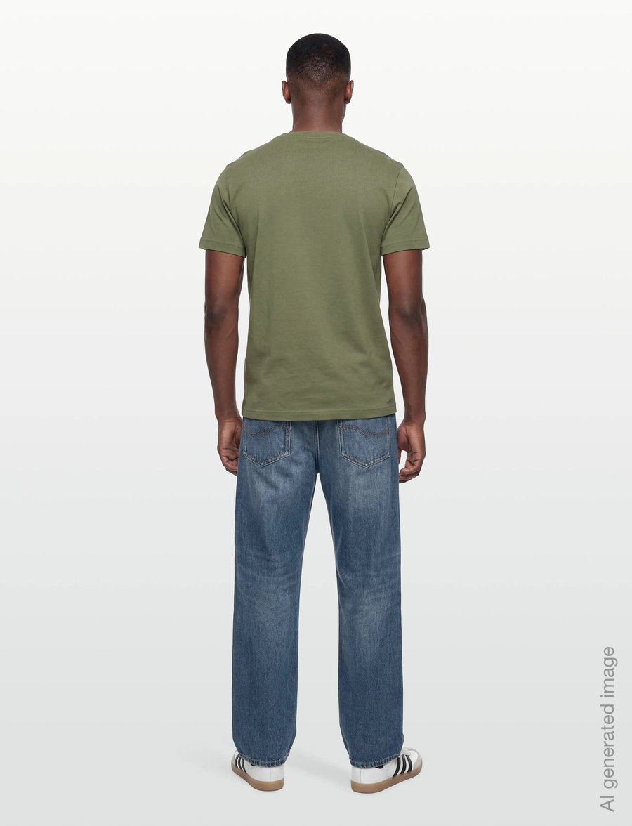 Gant - SLIM PIQUE SS T-SHIRT - kortärmade t-shirts - dry herb green - 4