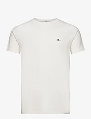 GANT - SLIM PIQUE SS T-SHIRT - t-shirts à manches courtes - eggshell - 0