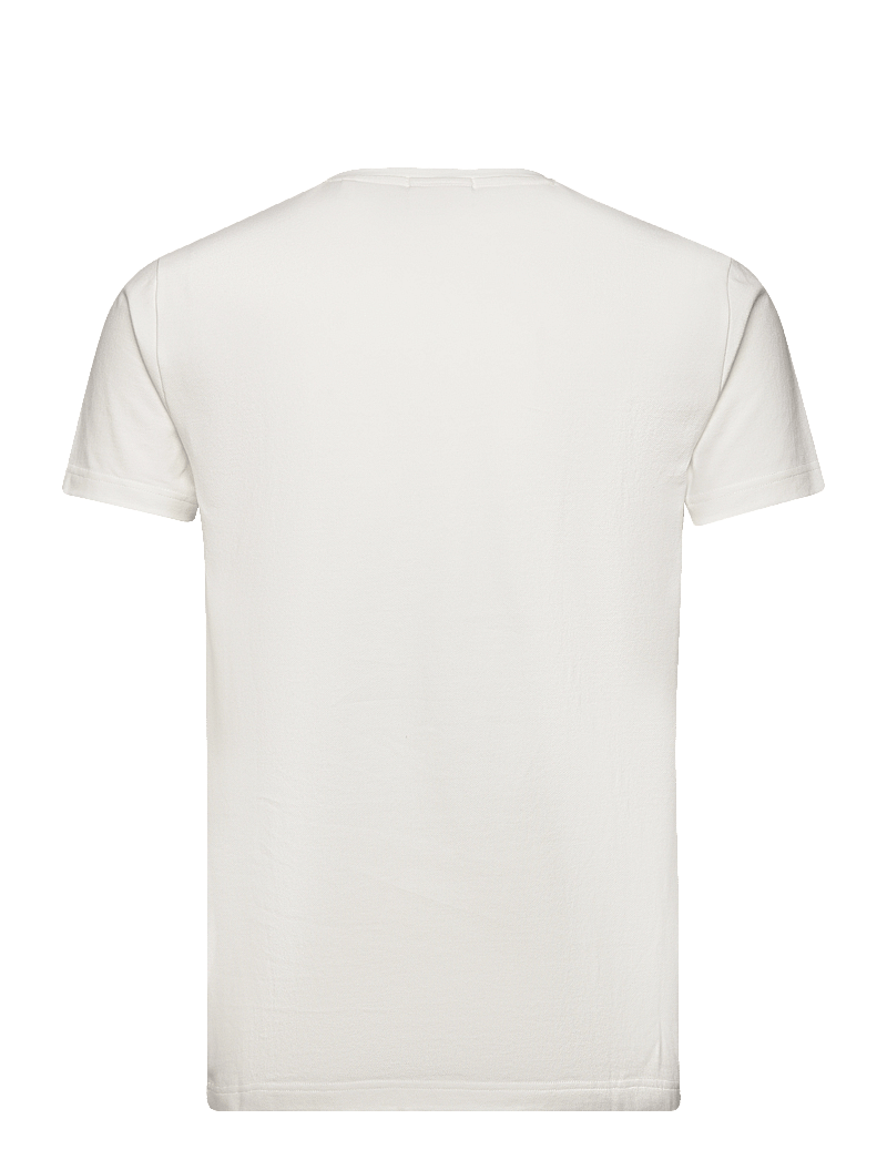GANT - SLIM PIQUE SS T-SHIRT - marškinėliai trumpomis rankovėmis - eggshell - 2