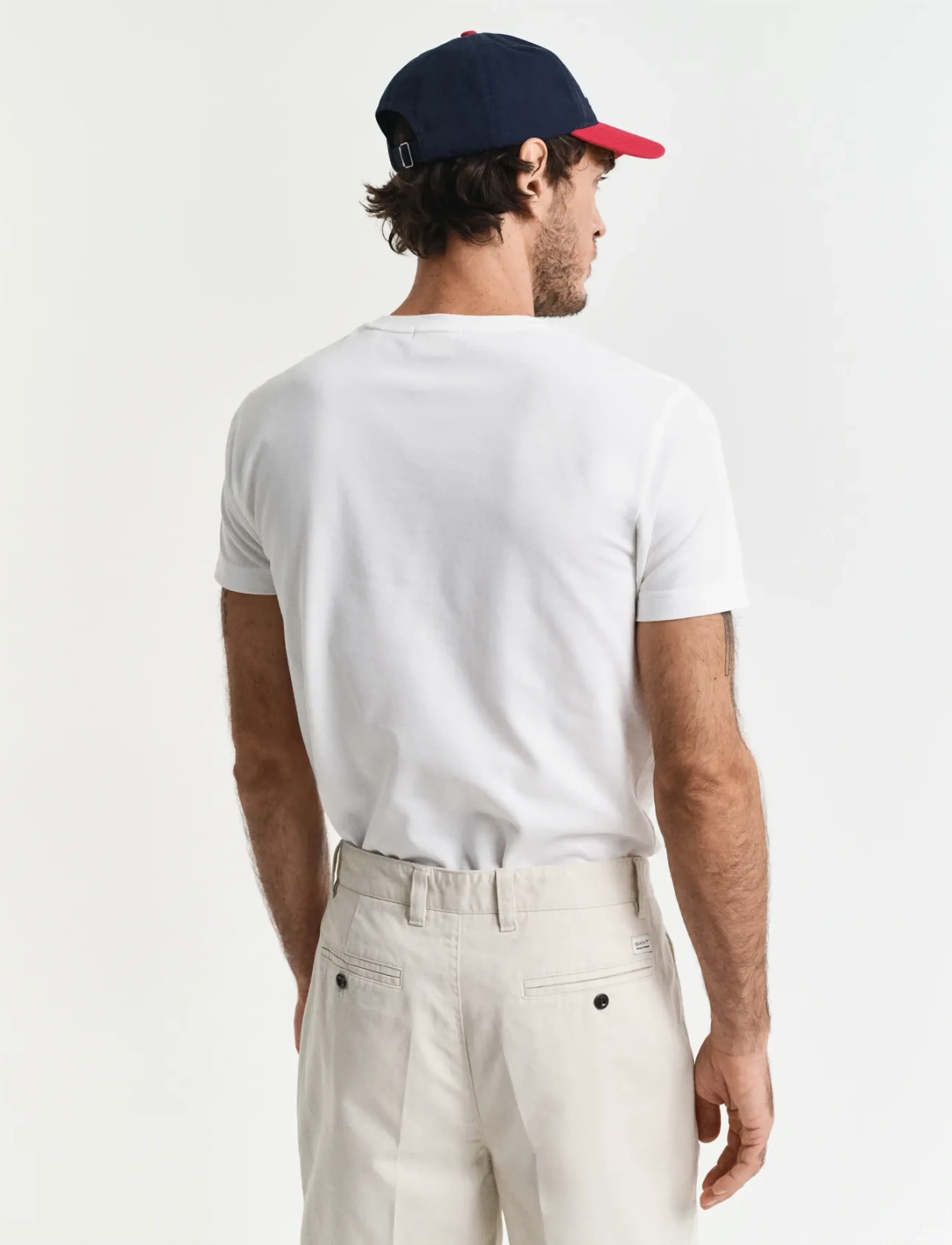 Gant - SLIM PIQUE SS T-SHIRT - lühikeste varrukatega t-särgid - eggshell - 3