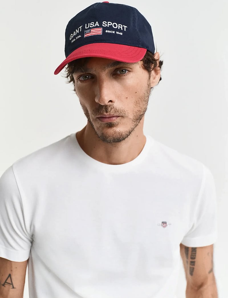 GANT - SLIM PIQUE SS T-SHIRT - marškinėliai trumpomis rankovėmis - eggshell - 4