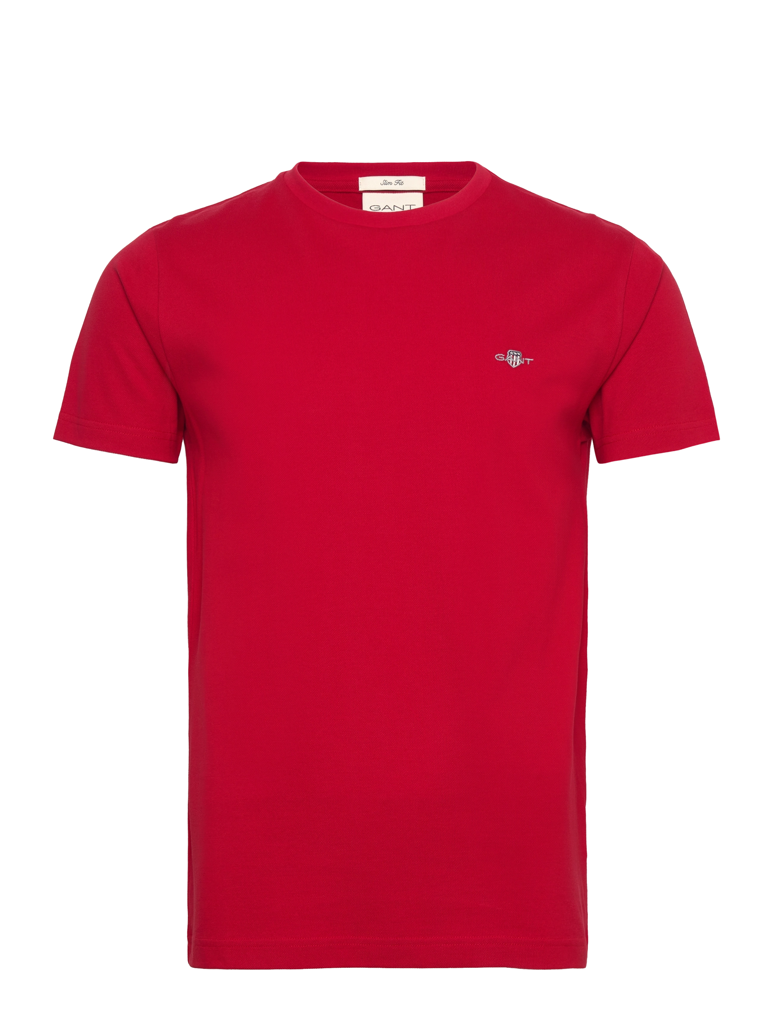 Gant SLIM PIQUE SS T-SHIRT - Gant - RUBY RED / red