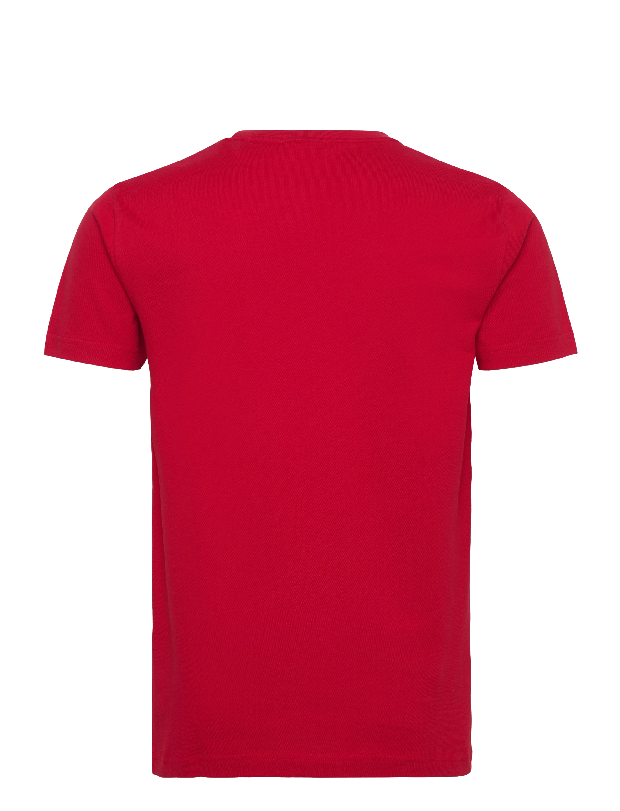 Gant - SLIM PIQUE SS T-SHIRT - kortærmede t-shirts - ruby red - 1