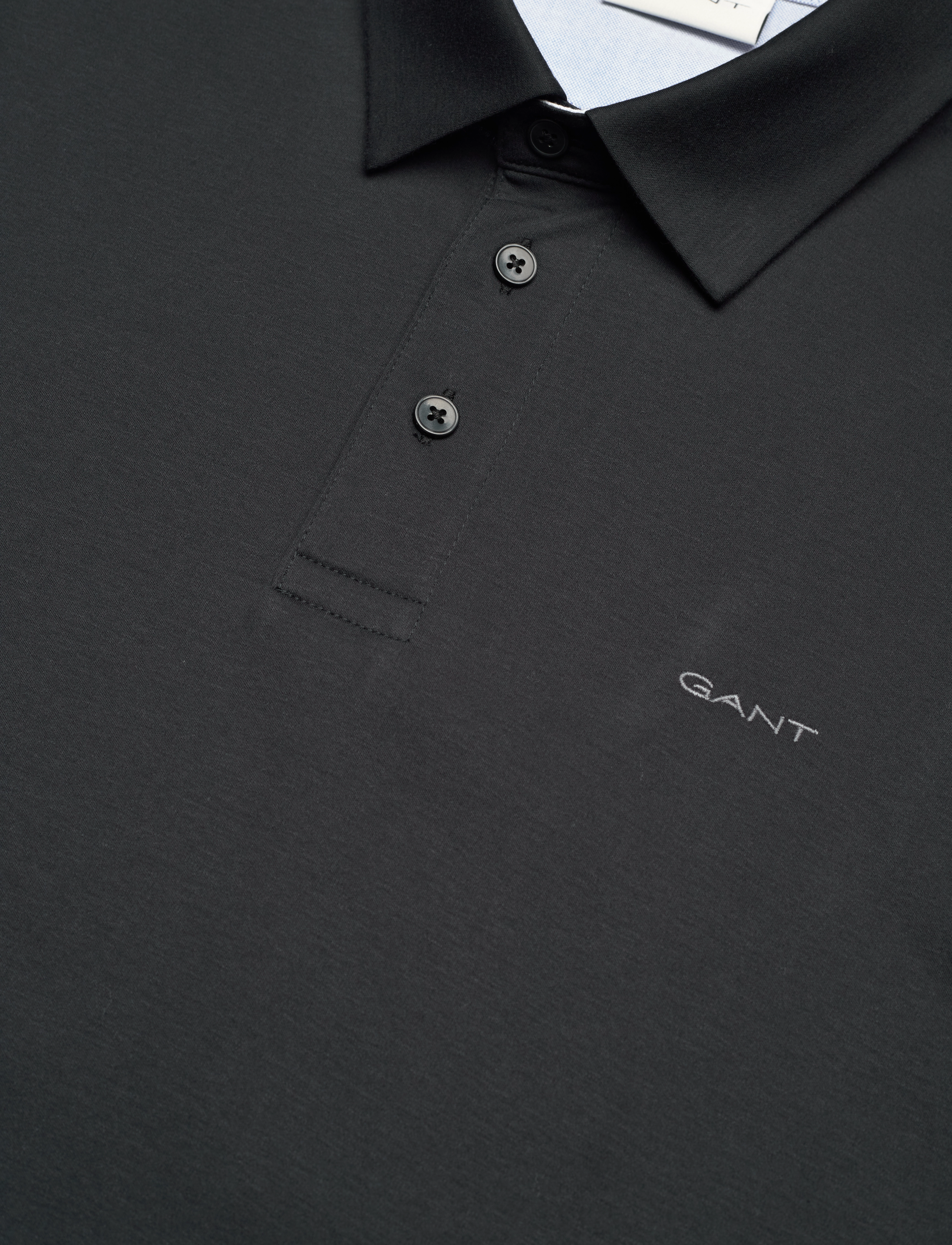 GANT - MERCERIZED JERSEY SS RUGGER - black - 2