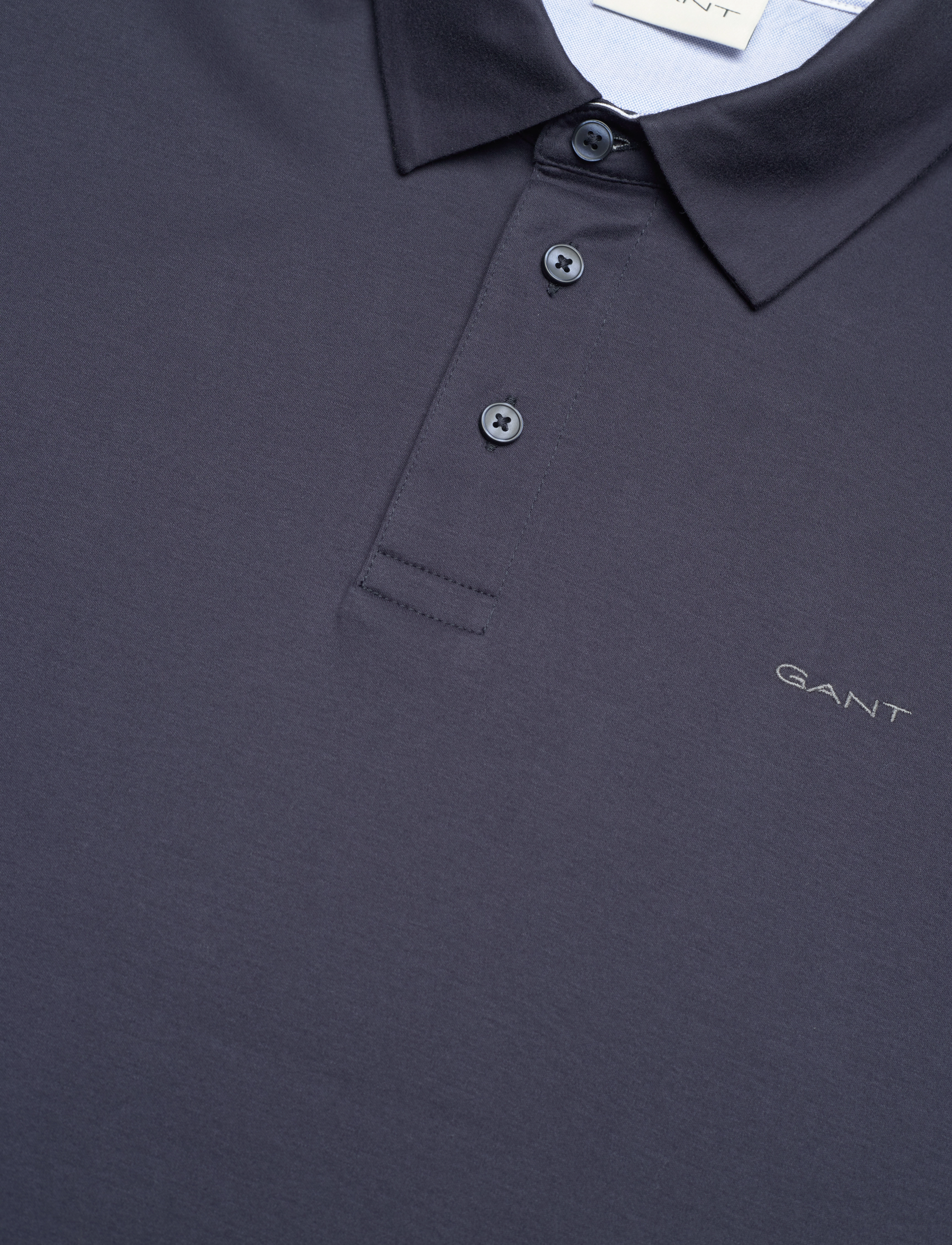 GANT - MERCERIZED JERSEY SS RUGGER - evening blue - 2