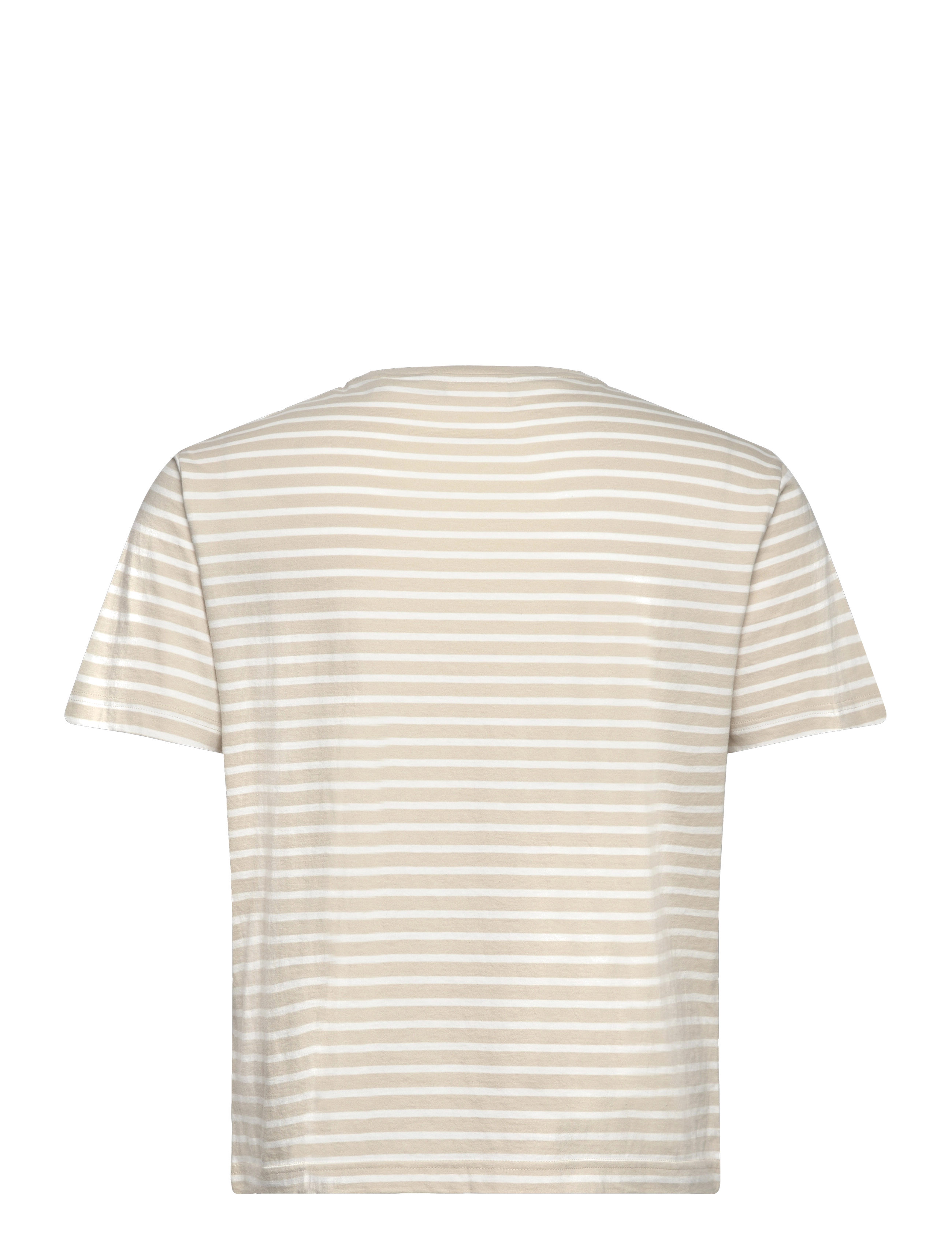 GANT - STRIPED T-SHIRT - silky beige - 1