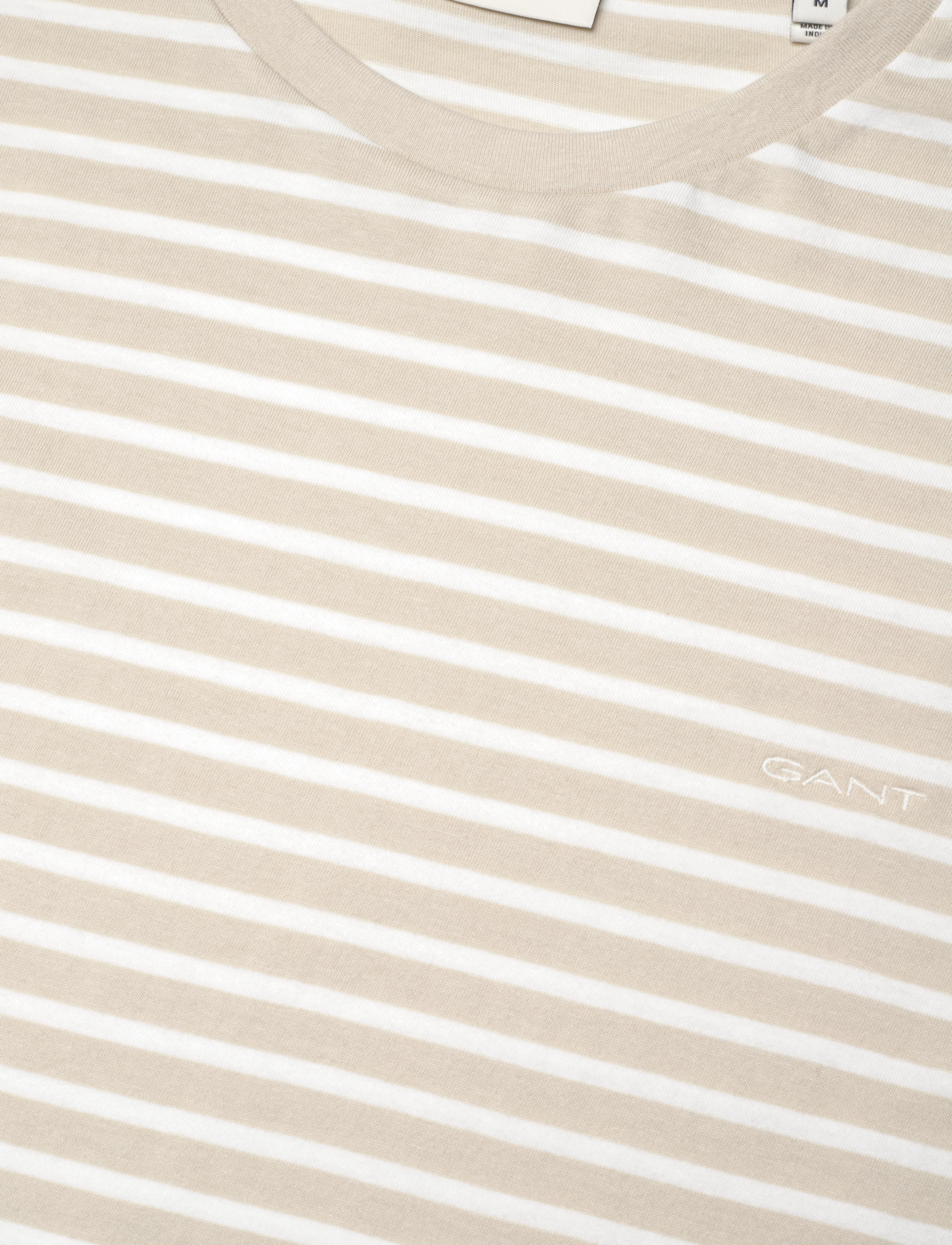 GANT - STRIPED T-SHIRT - silky beige - 2