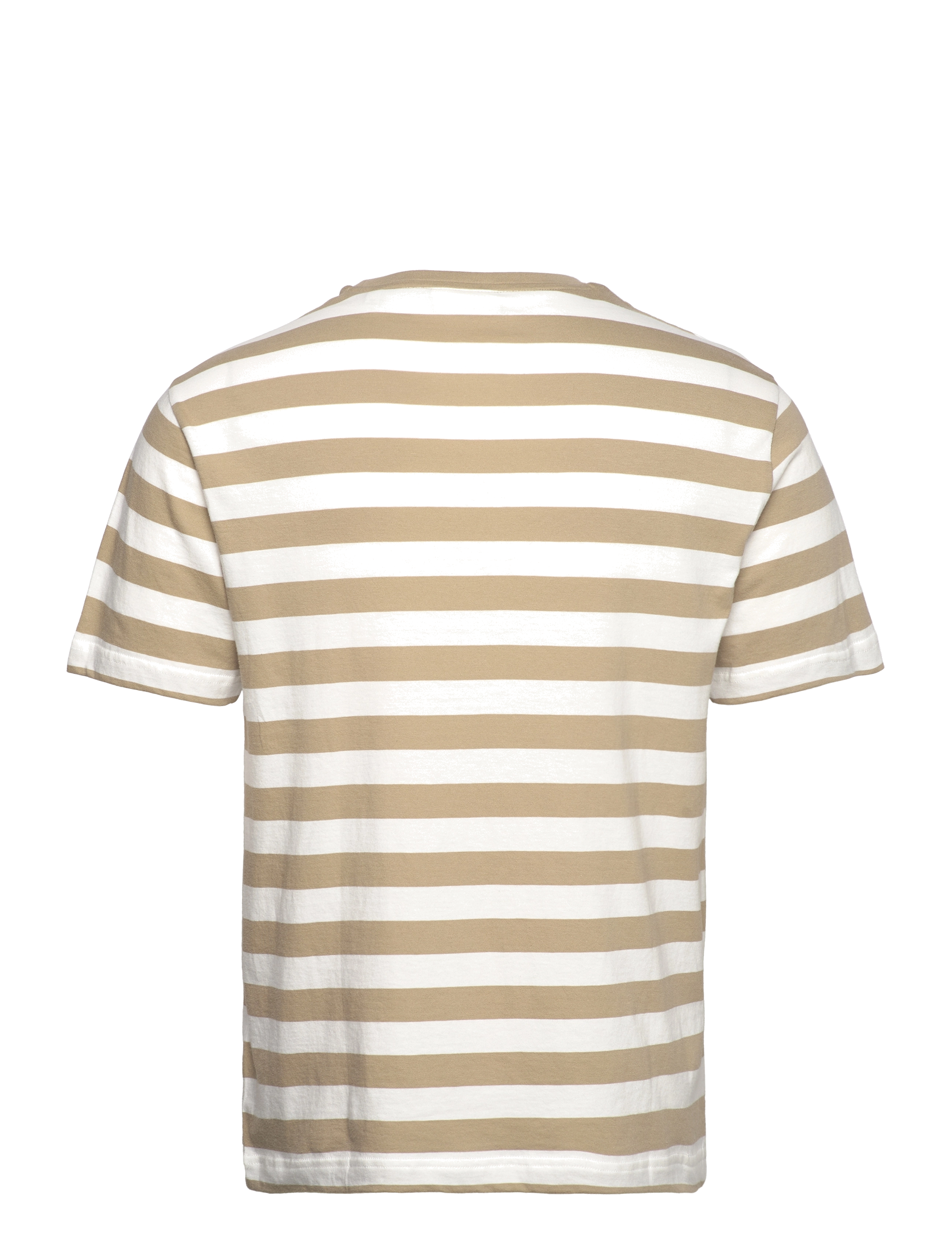 GANT - STRIPE SS T-SHIRT - dried khaki - 1