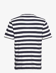GANT - STRIPE SS T-SHIRT - kortärmade t-shirts - evening blue - 1