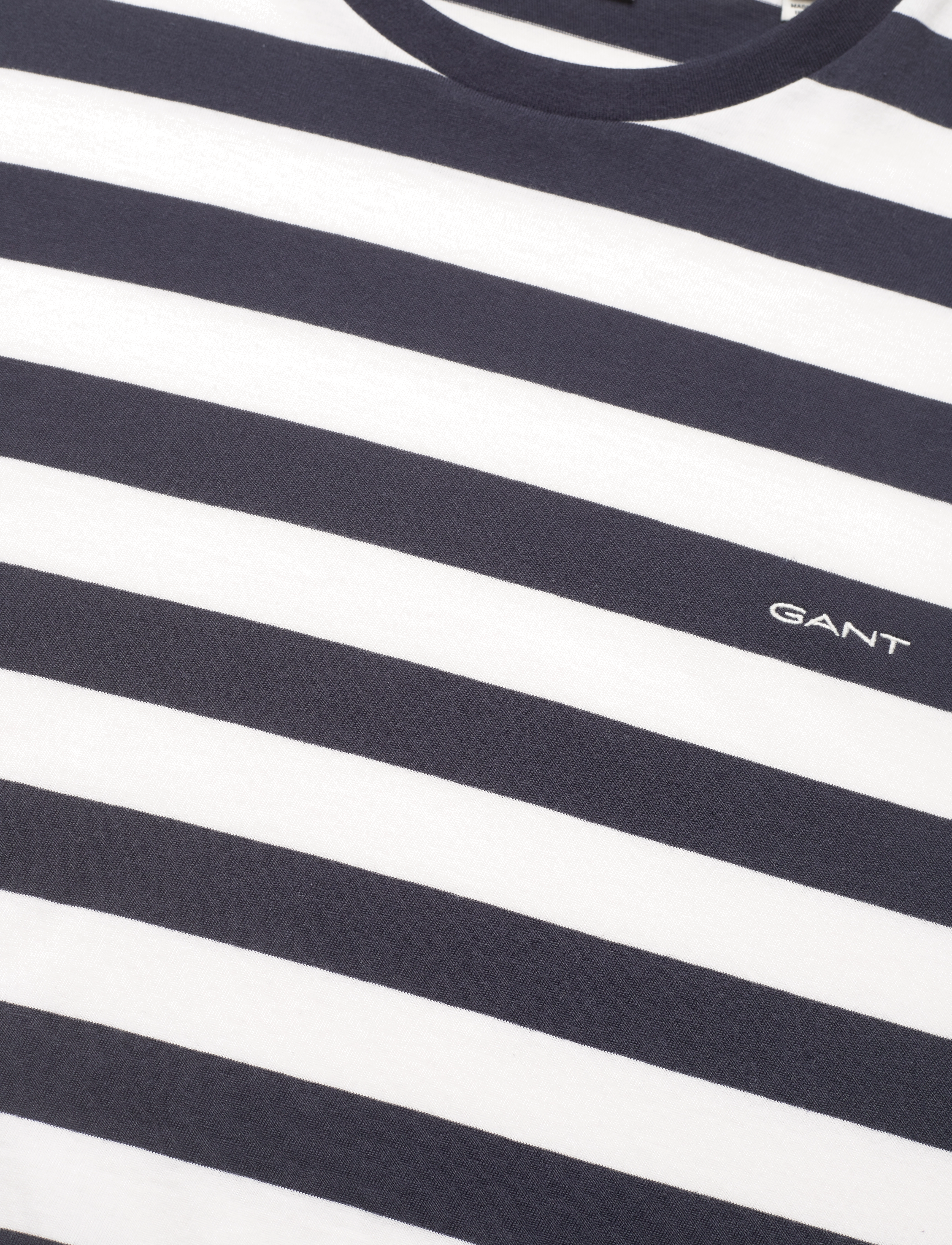 GANT - STRIPE SS T-SHIRT - evening blue - 2