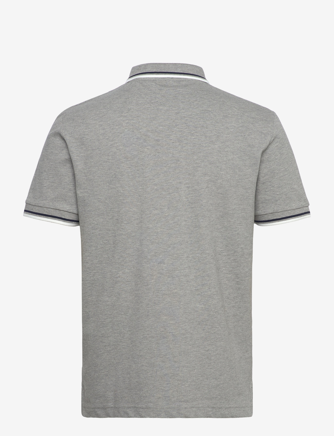 GANT - 2-COL TIPPING SS PIQUE POLO - kortärmade pikéer - grey melange - 1