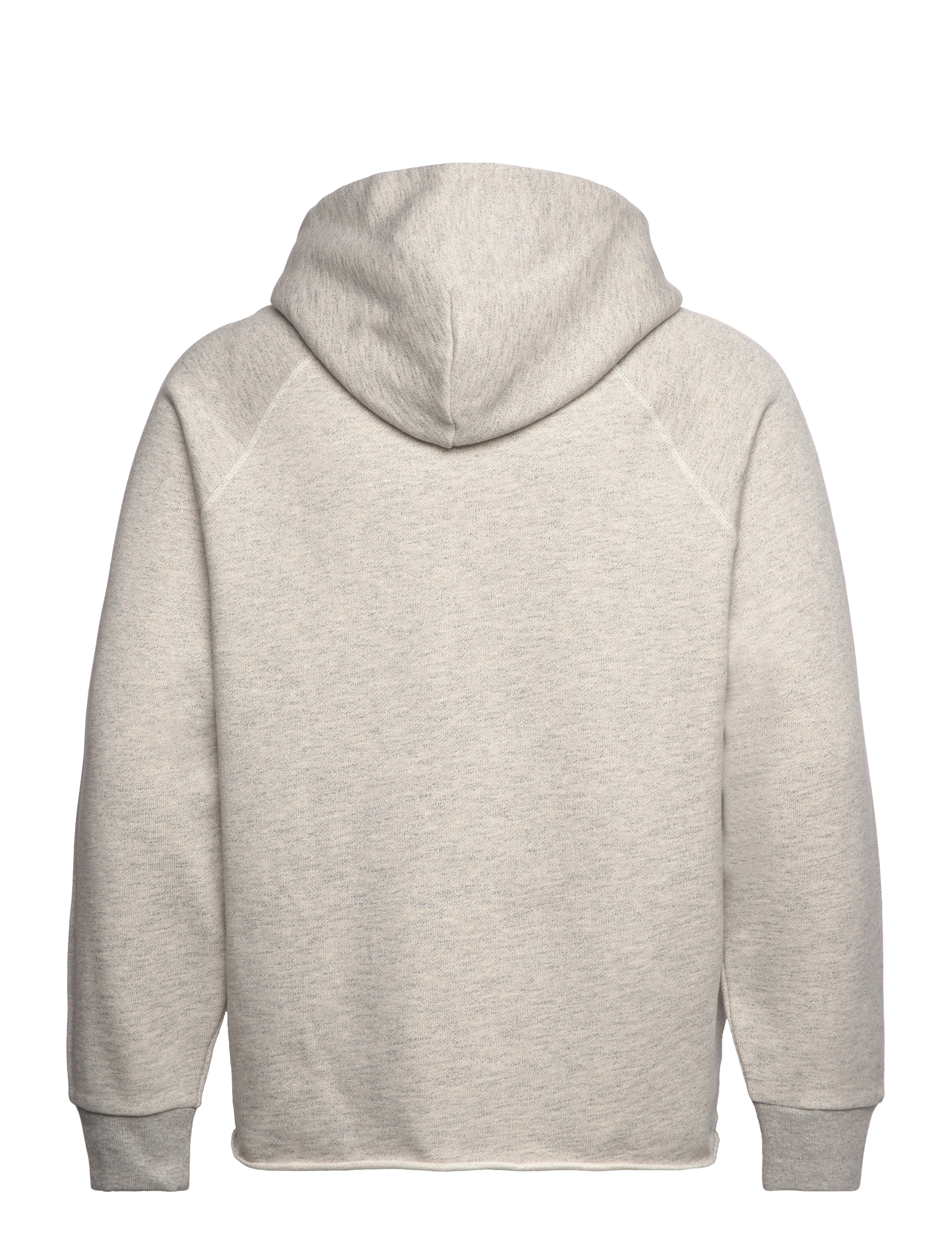 GANT - CUT OFF HOODIE - grey melange - 1