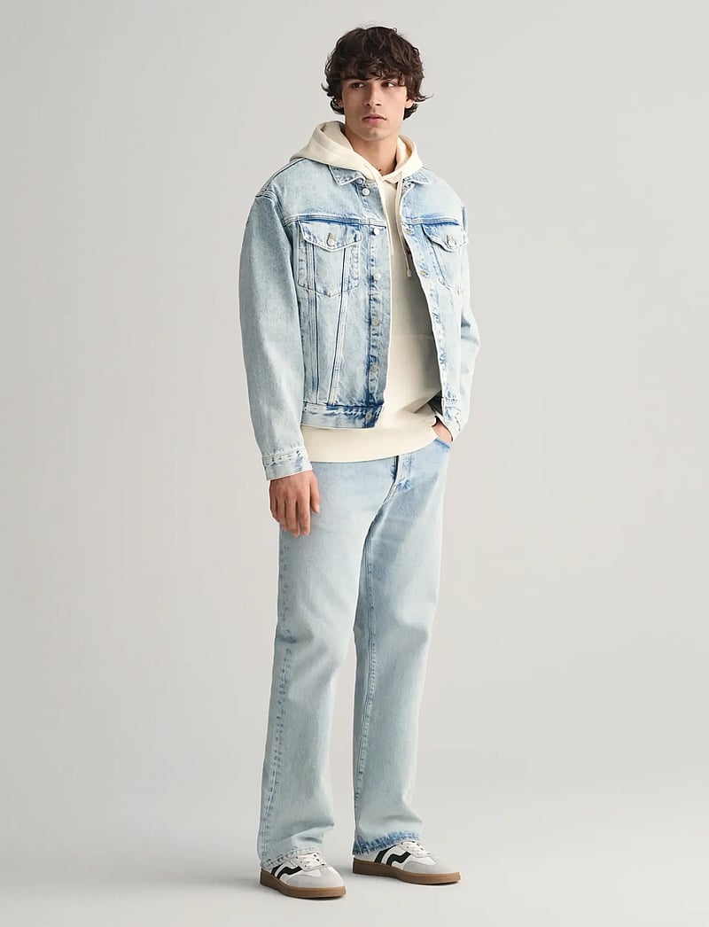 GANT - HEAVY WASH HOODIE - kapuutsiga dressipluusid - cream - 4