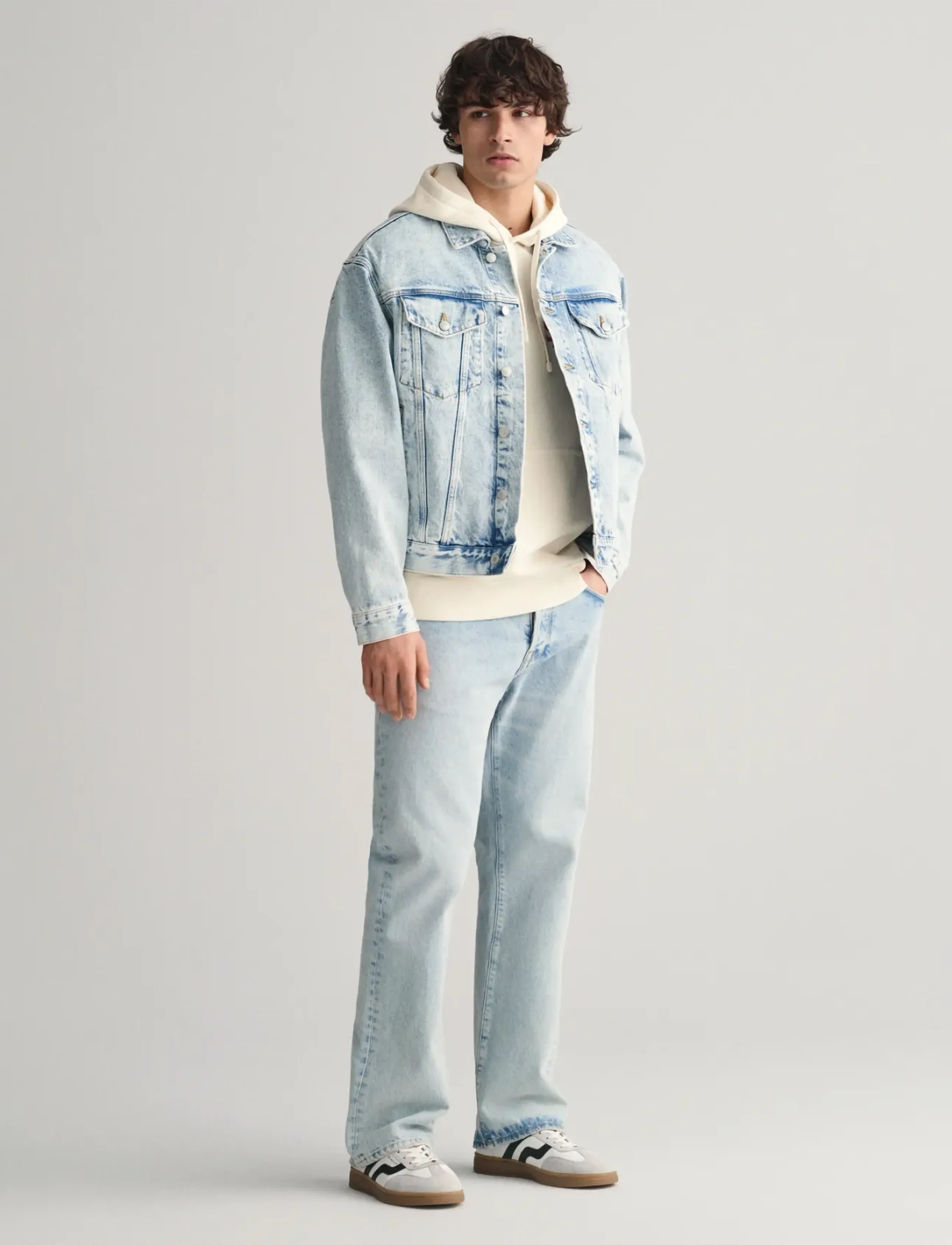 GANT - HEAVY WASH HOODIE - cream - 4