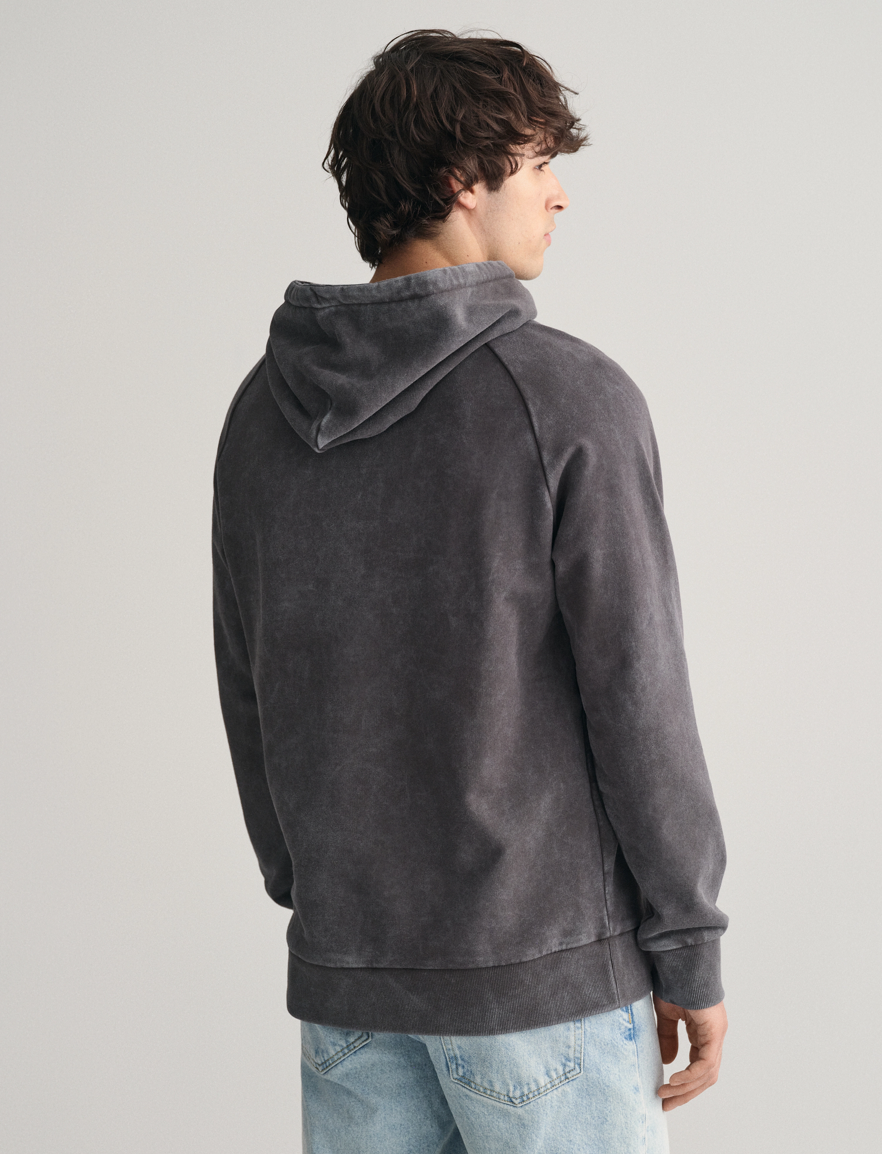 GANT - HEAVY WASH HOODIE - dark graphite - 5