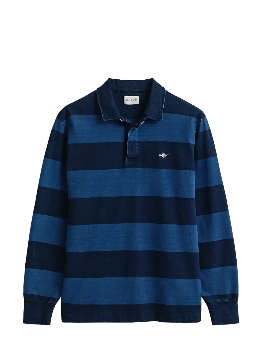 Gant - INDIGO RUGGER - polo marškinėliai ilgomis rankovėmis - evening blue - 1
