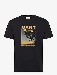 WASHED GRAPHIC SS T-SHIRT, GANT