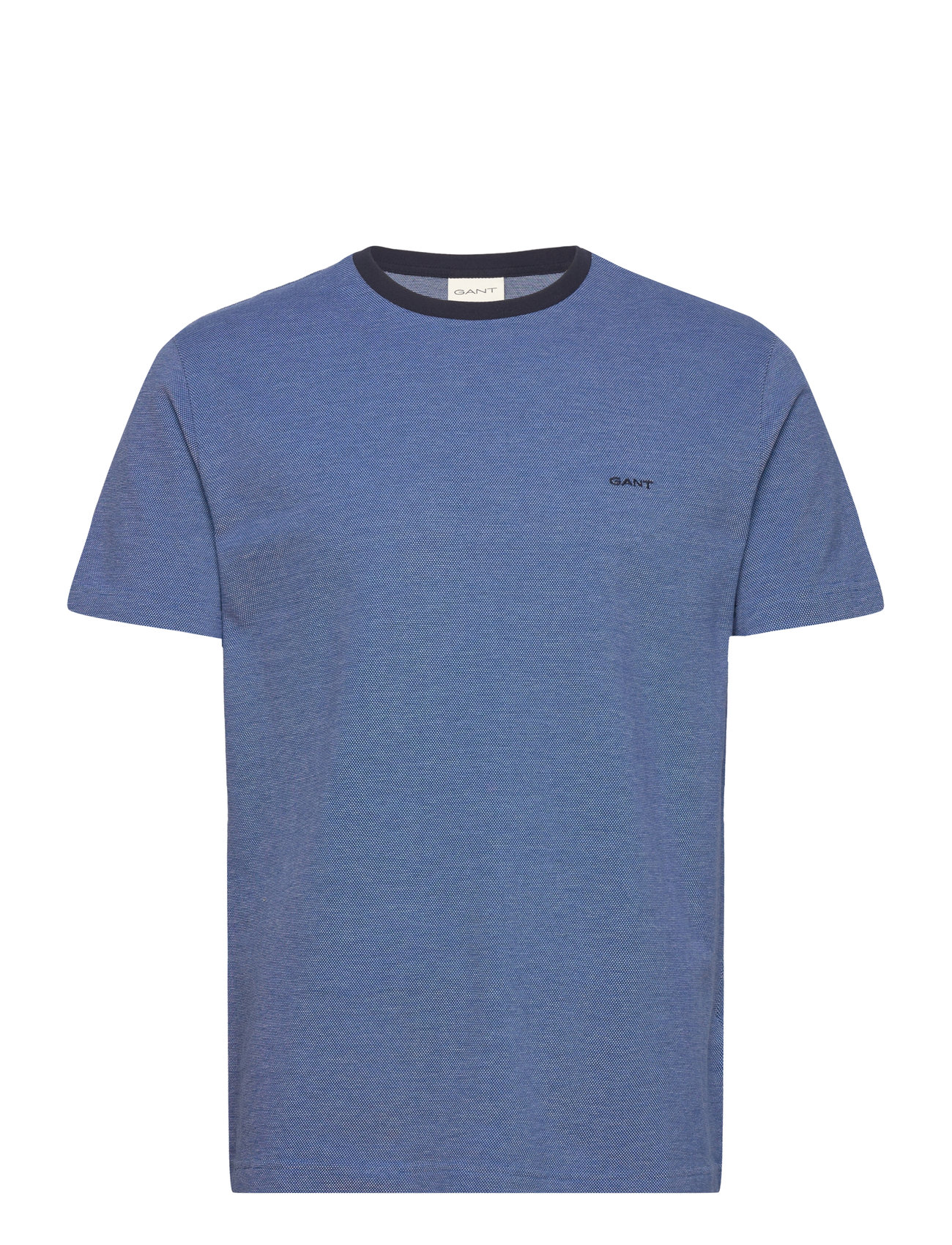 GANT - 4-COL OXFORD REGULAR SS T-SHIRT - kurzärmelig - day blue - 0